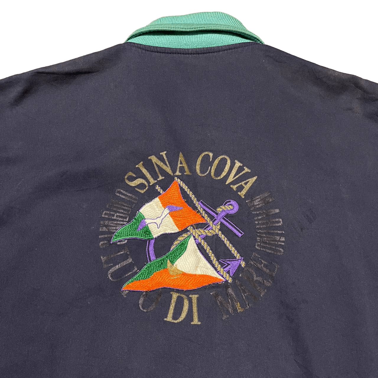 Vintage Vintage Lupo Di Mare Sina Cova Bomber Jacket Size US L / EU 52-54 / 3 - 2 Thumbnail