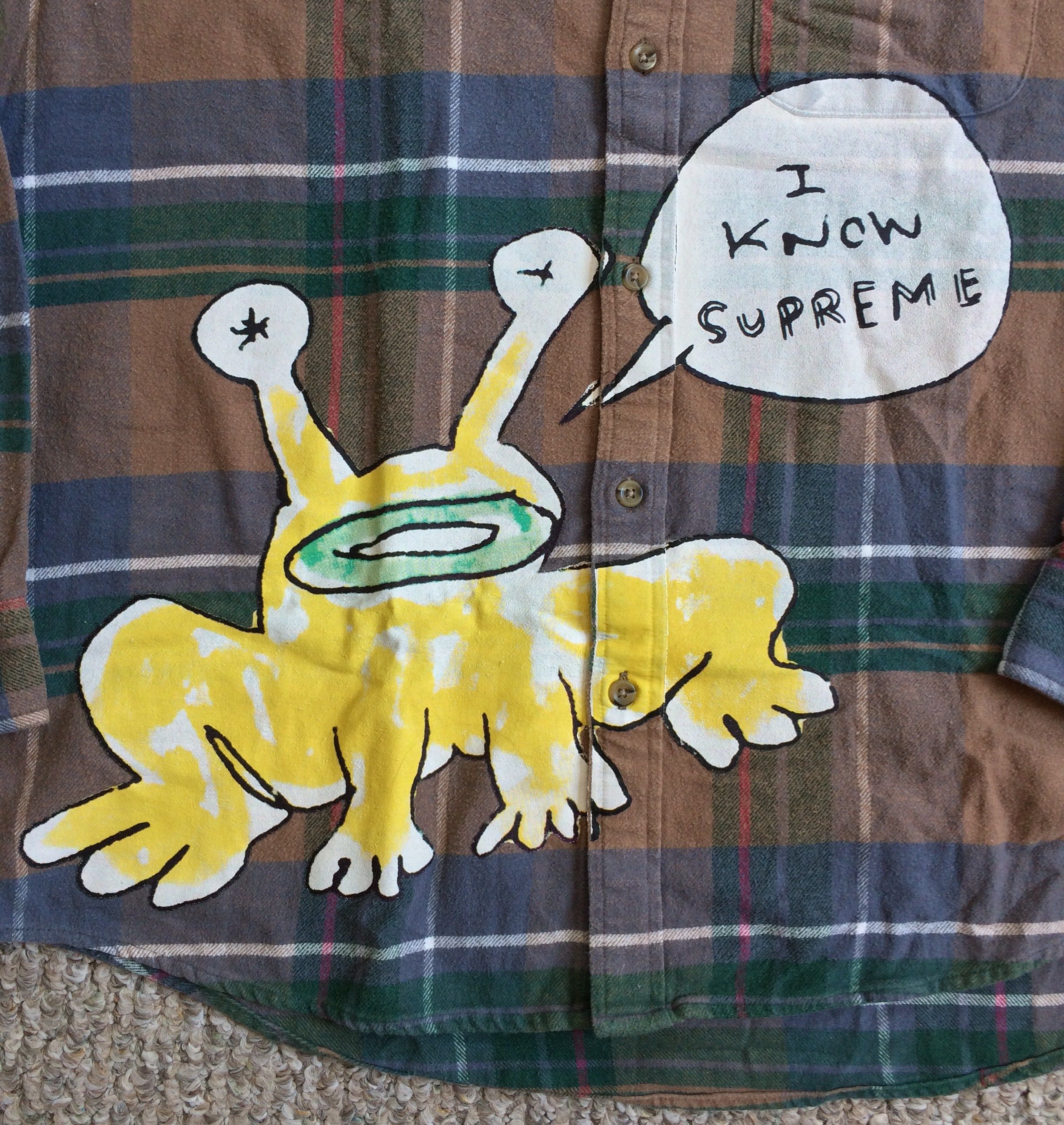 Supreme S/S 2020 Supreme x Daniel Johnston Flannel Shirt Size US L / EU 52-54 / 3 - 2 Thumbnail