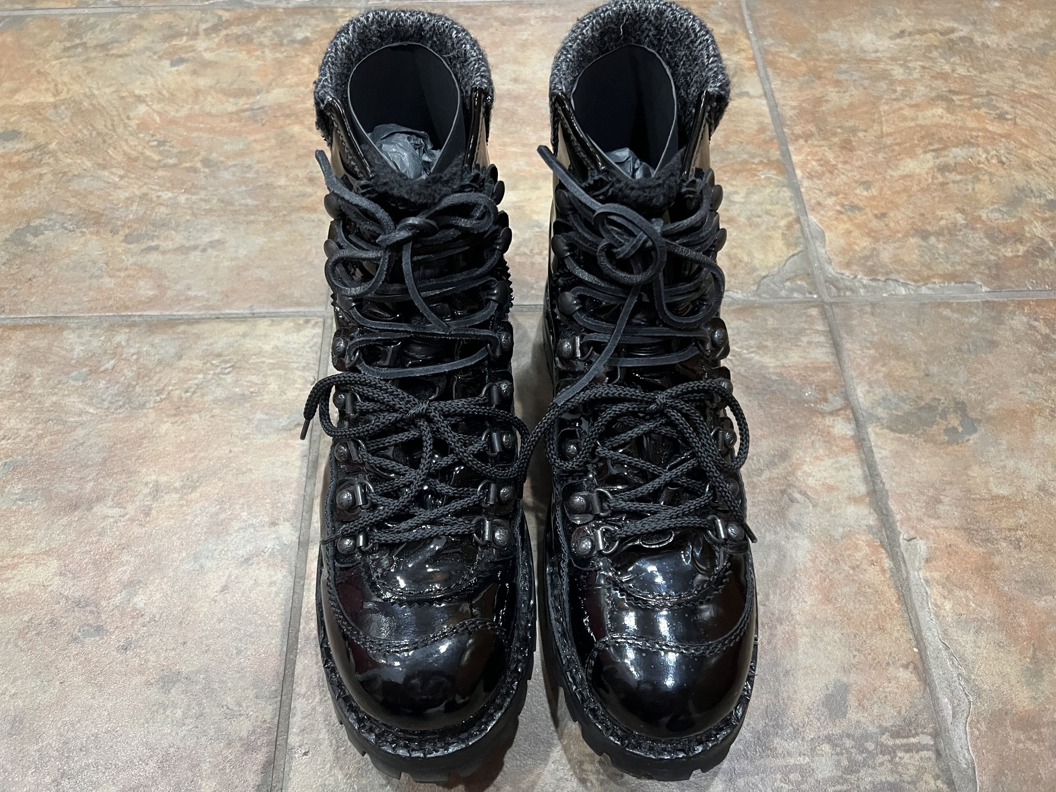Dsquared2 Dsquared2 Venice Black Patent Leather Ankle Boots Size US 7 / EU 40 - 5 Thumbnail