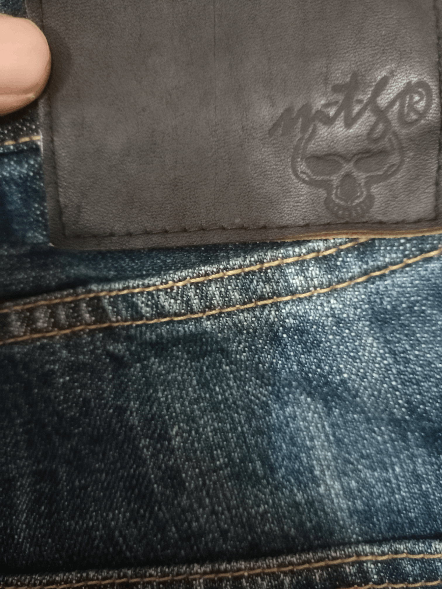 Japanese Brand Vintage MONTAGE DENIM CROWD Baggy Carpenter Denim Pants Size US 29 - 8 Thumbnail