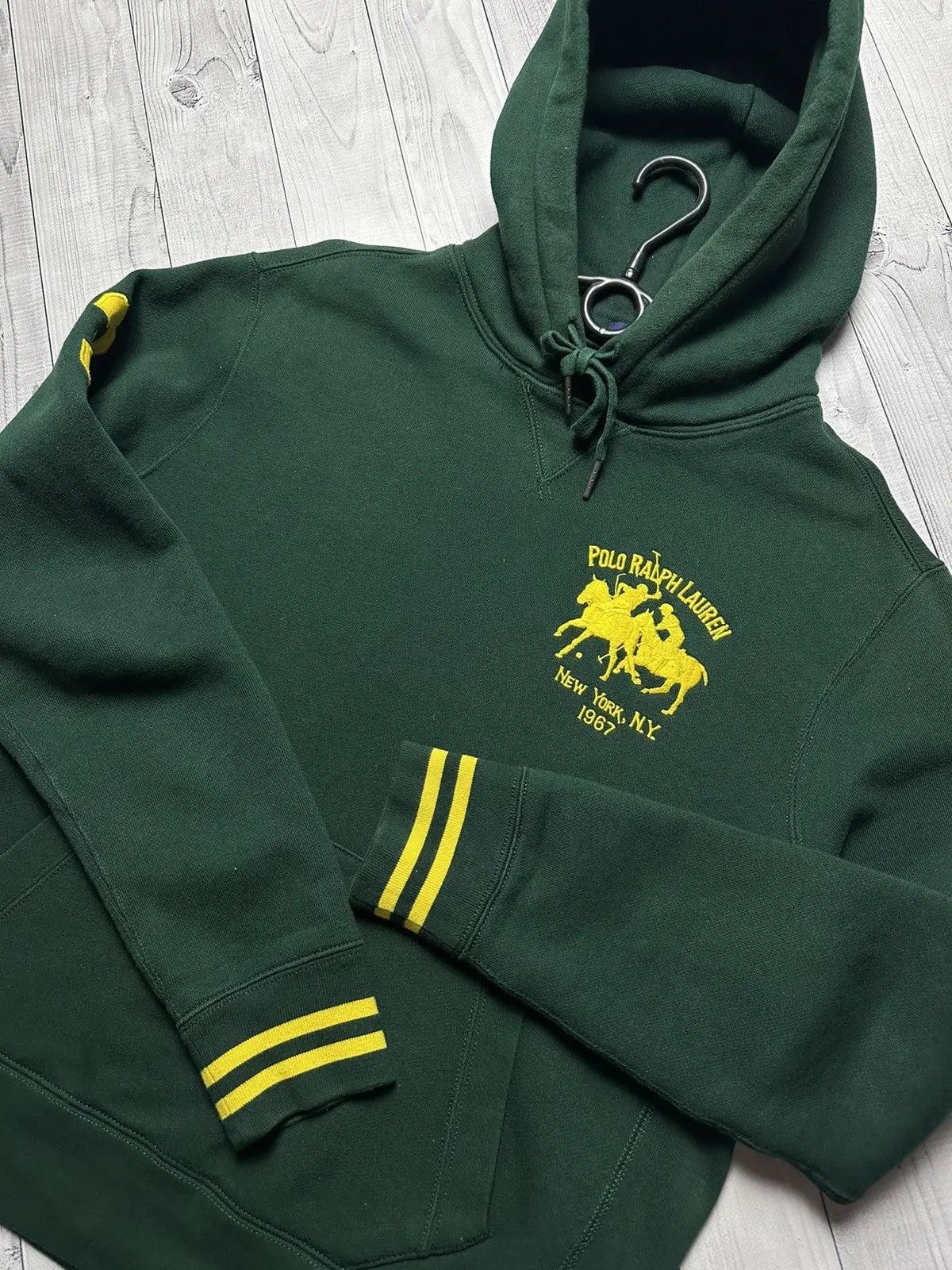 Polo Ralph Lauren Vintage polo Ralph Lauren green hoodie big logo number Size US M / EU 48-50 / 2 - 2 Thumbnail