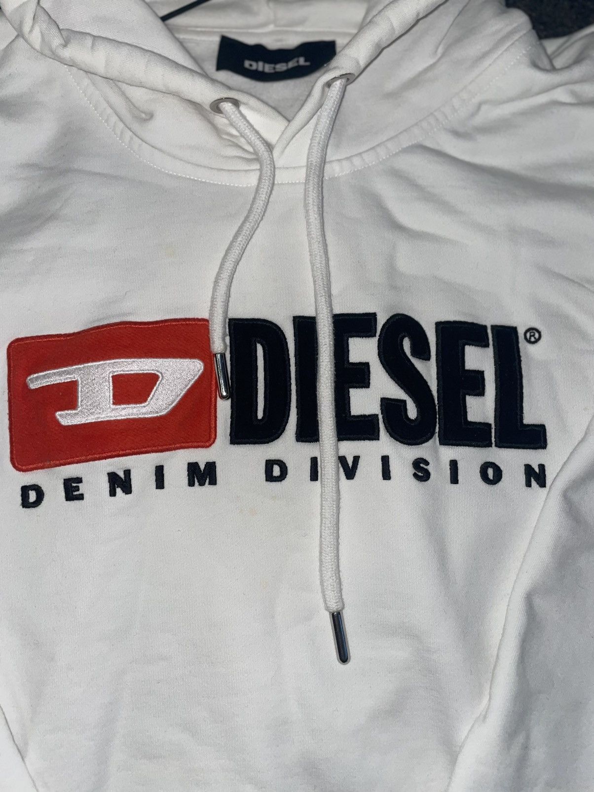 Diesel Diesel Denim Division White Hoodi Size US L / EU 52-54 / 3 - 4 Thumbnail