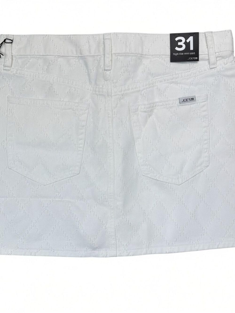 Joe's NWT New $128 Joe's Jeans Diamond Pattern Mini Skirt In Anka Size 31" - 3 Thumbnail