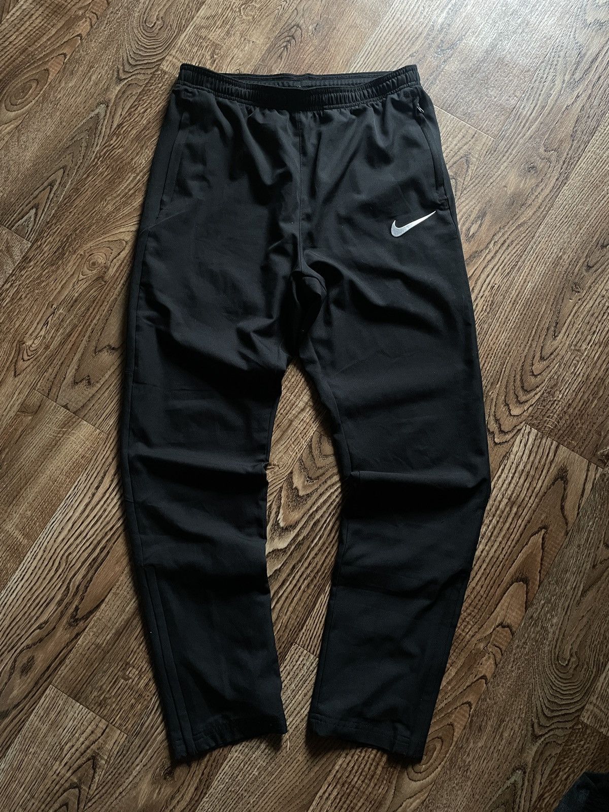 Nike Vintage Nike Track Pants Nylon Swoosh Rare y2k gorpcore Size US 32 / EU 48 - 1 Thumbnail