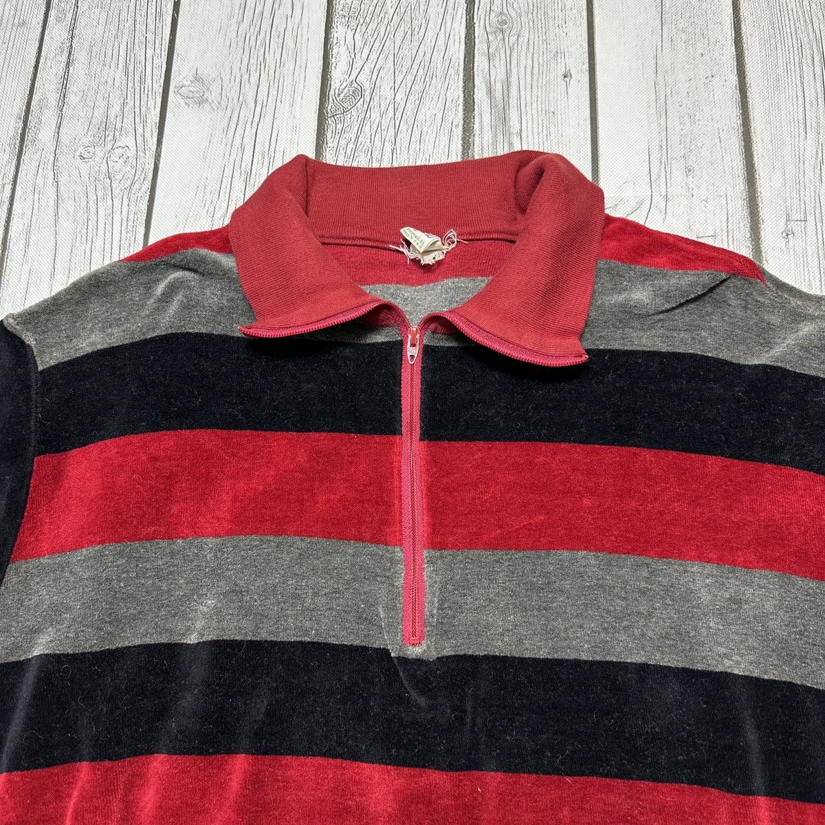 Bee Line by Billionaire Boys Club × Vintage Vintage Beeline velour sweater Size US M / EU 48-50 / 2 - 3 Thumbnail