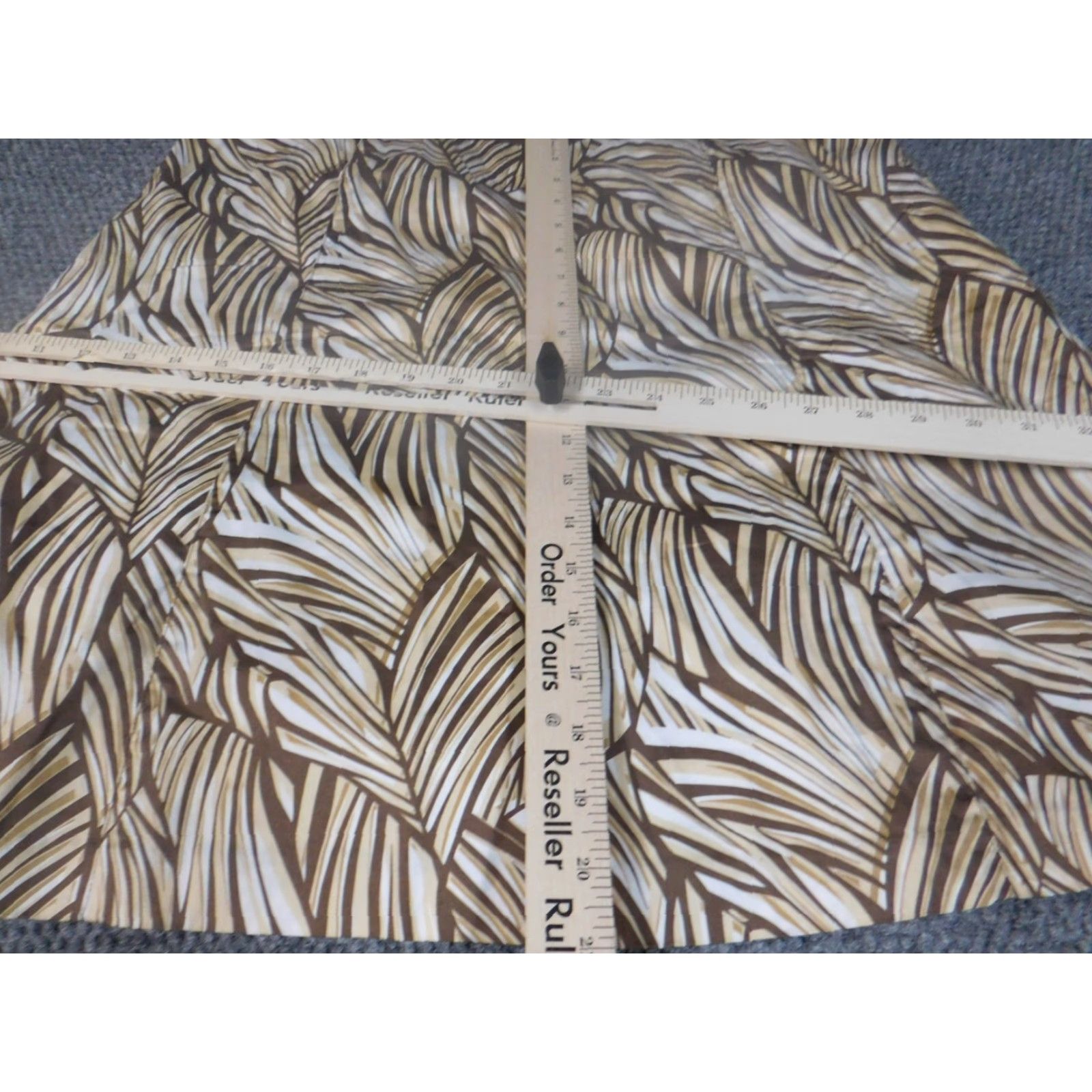 Talbots Talbots Skirt 16P Petites Brown Floral A-Line Zip Knee Length Women Mens? Size 38" / US 16 / IT 52 - 5 Thumbnail