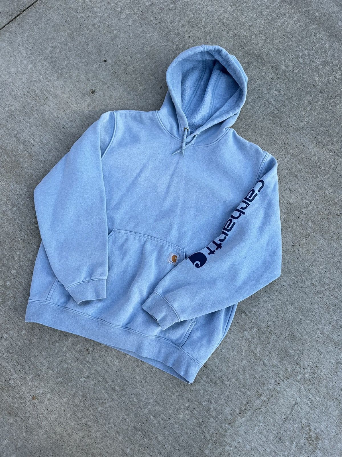 Carhartt × Carhartt Wip × Vintage Crazy Vintage Y2K Carhartt Baggy Hoodie Size US L / EU 52-54 / 3 - 2 Thumbnail