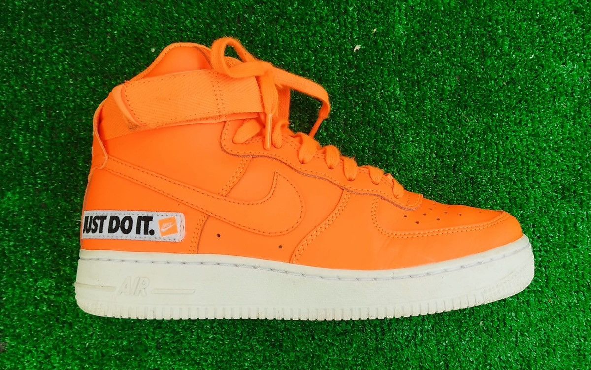Nike Nike Air Force 1 High Just Do It Pack Orange Unisex #7us Size US 7 / IT 37 - 5 Thumbnail