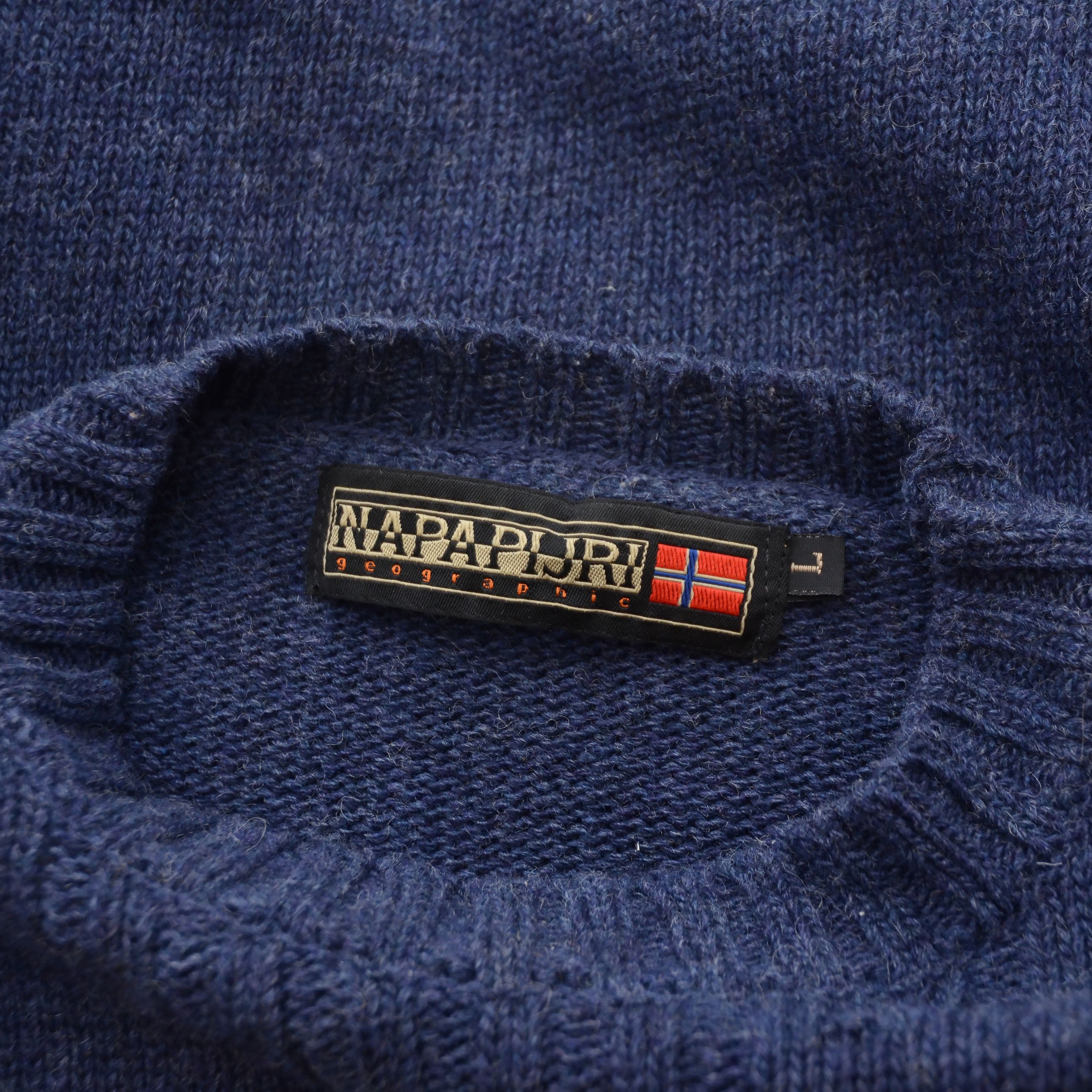 Napapijri Vntg Napapijri Sweater Wool Flags Trans Atlantic Expedition Size US L / EU 52-54 / 3 - 13 Thumbnail