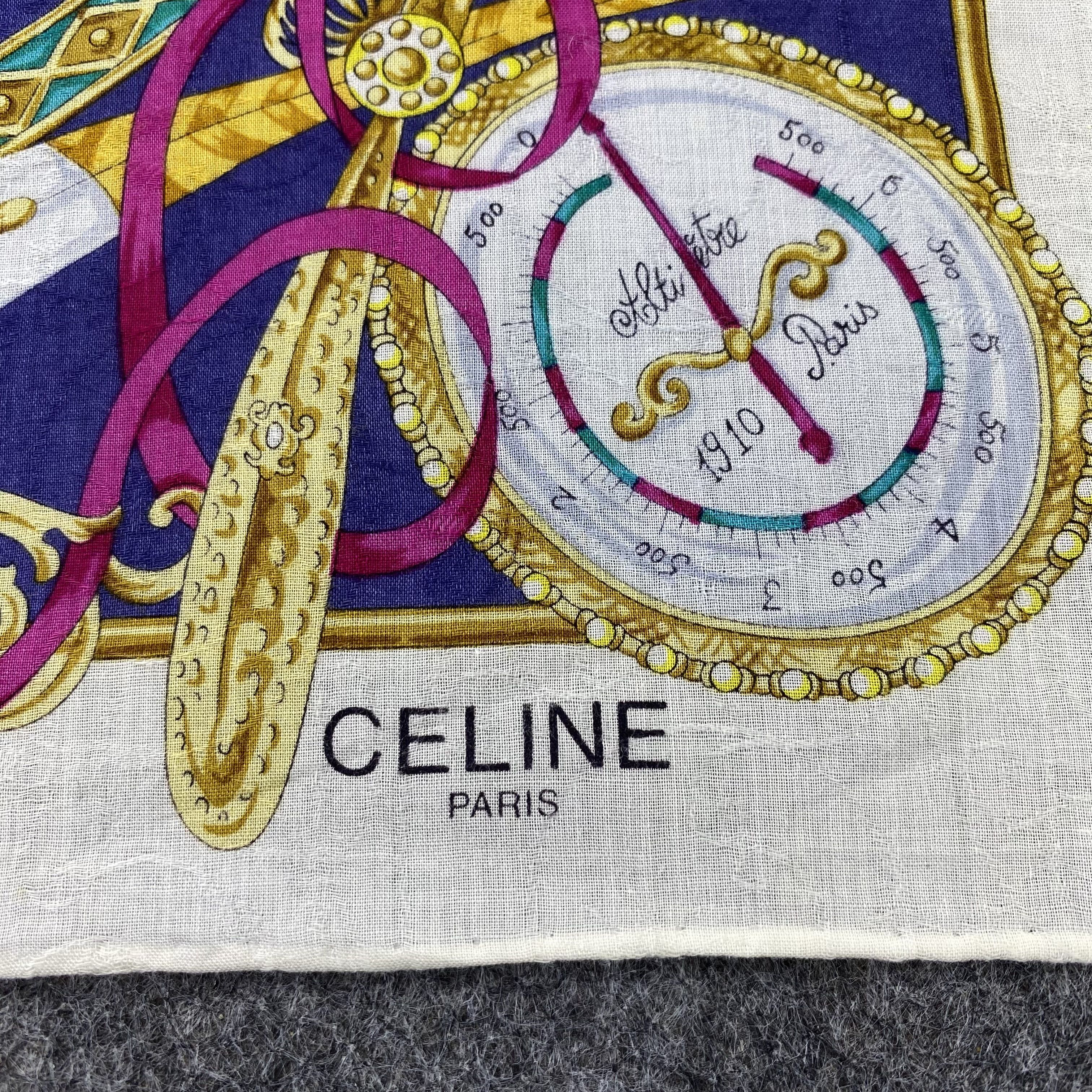 Celine × Vintage Celine Handkerchief / Bandana / Neckerchief-B1222 Size ONE SIZE - 5 Thumbnail