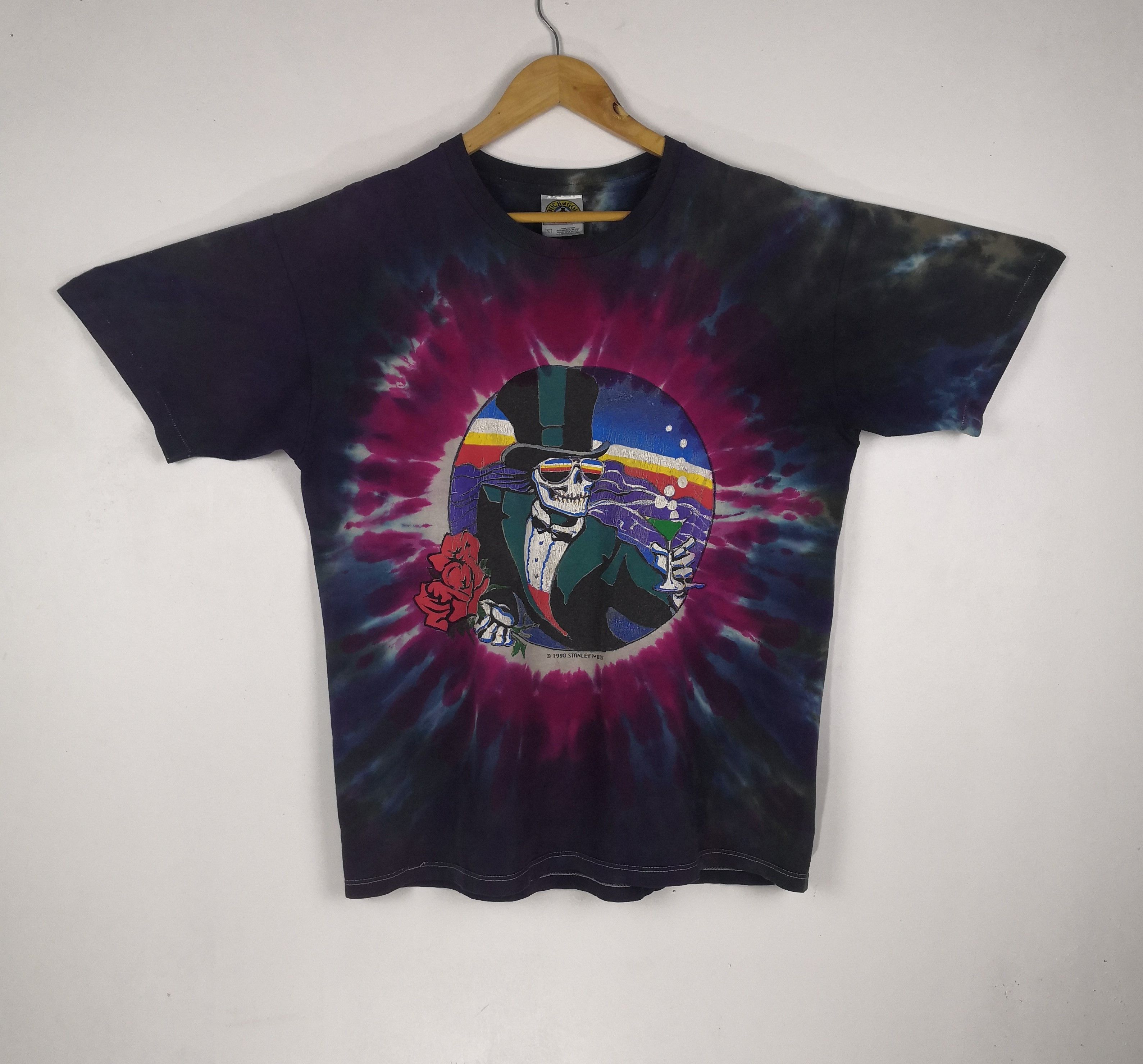 Vintage Vintage 1998 Stanley Mouse Grateful Dead Liquid Blue Shirt Size US L / EU 52-54 / 3 - 7 Thumbnail