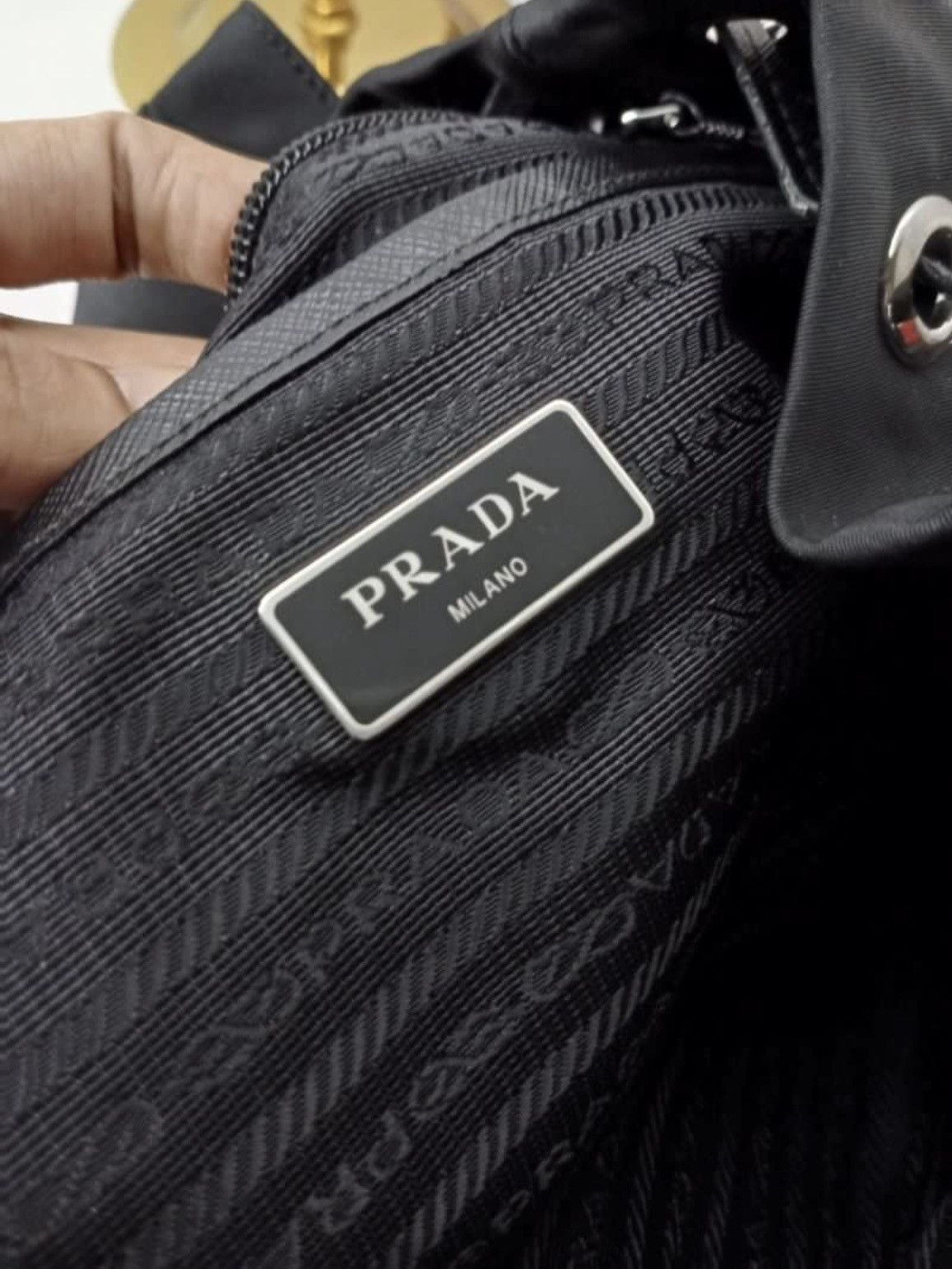 Prada Prada Studded Nylon Backpack Size ONE SIZE - 6 Thumbnail