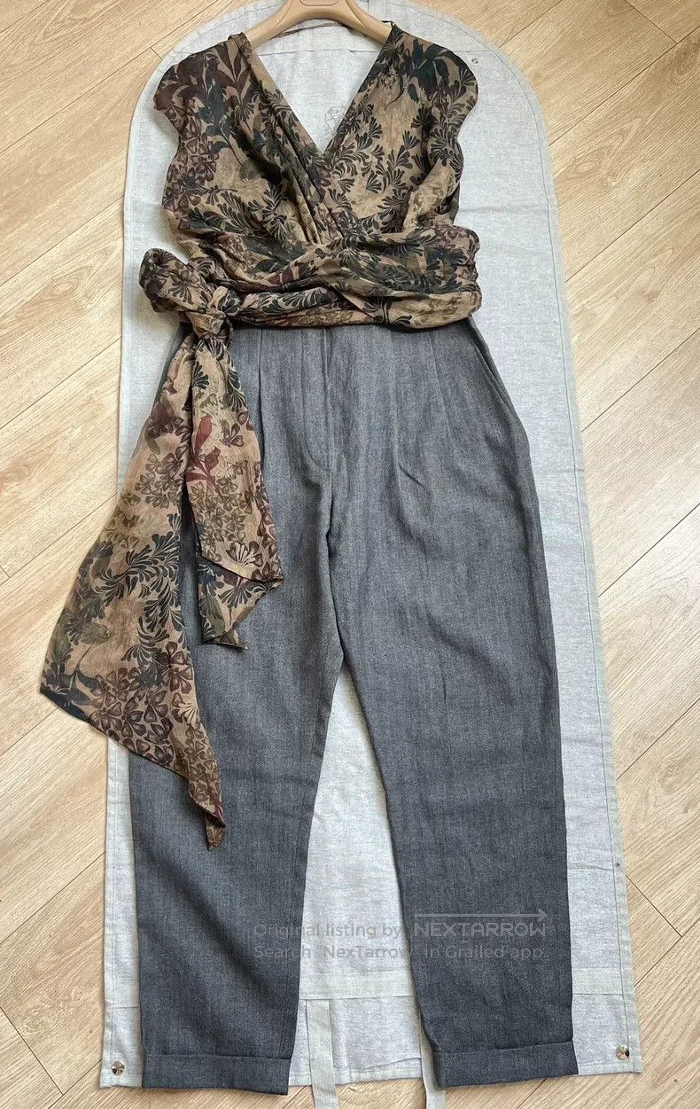 Brunello Cucinelli Brunello Cucinelli Printed Jumpsuit Size M / US 6-8 / IT 42-44 - 1 Thumbnail