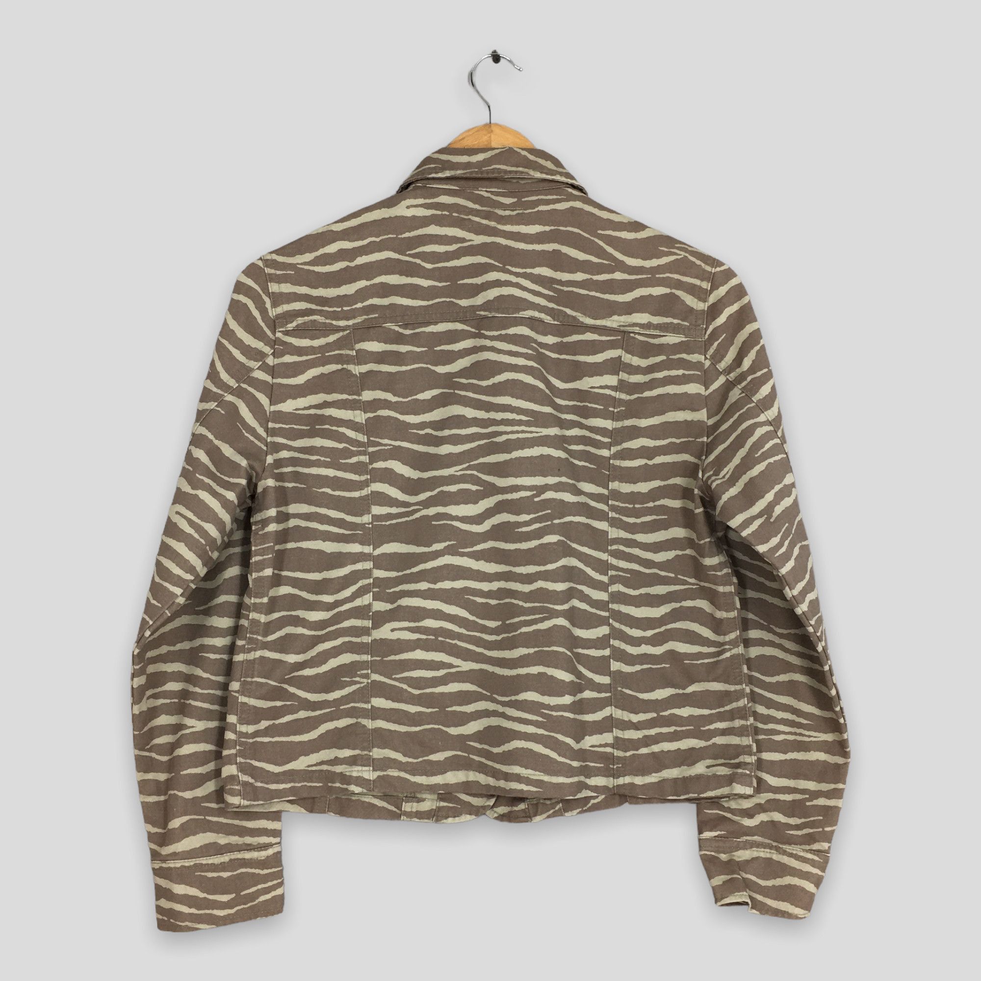Emporio Armani × Enrico Coveri Enrico Coveri Bandiera Tiger Stripes Trucker Jacket Medium Size M / US 6-8 / IT 42-44 - 8 Thumbnail