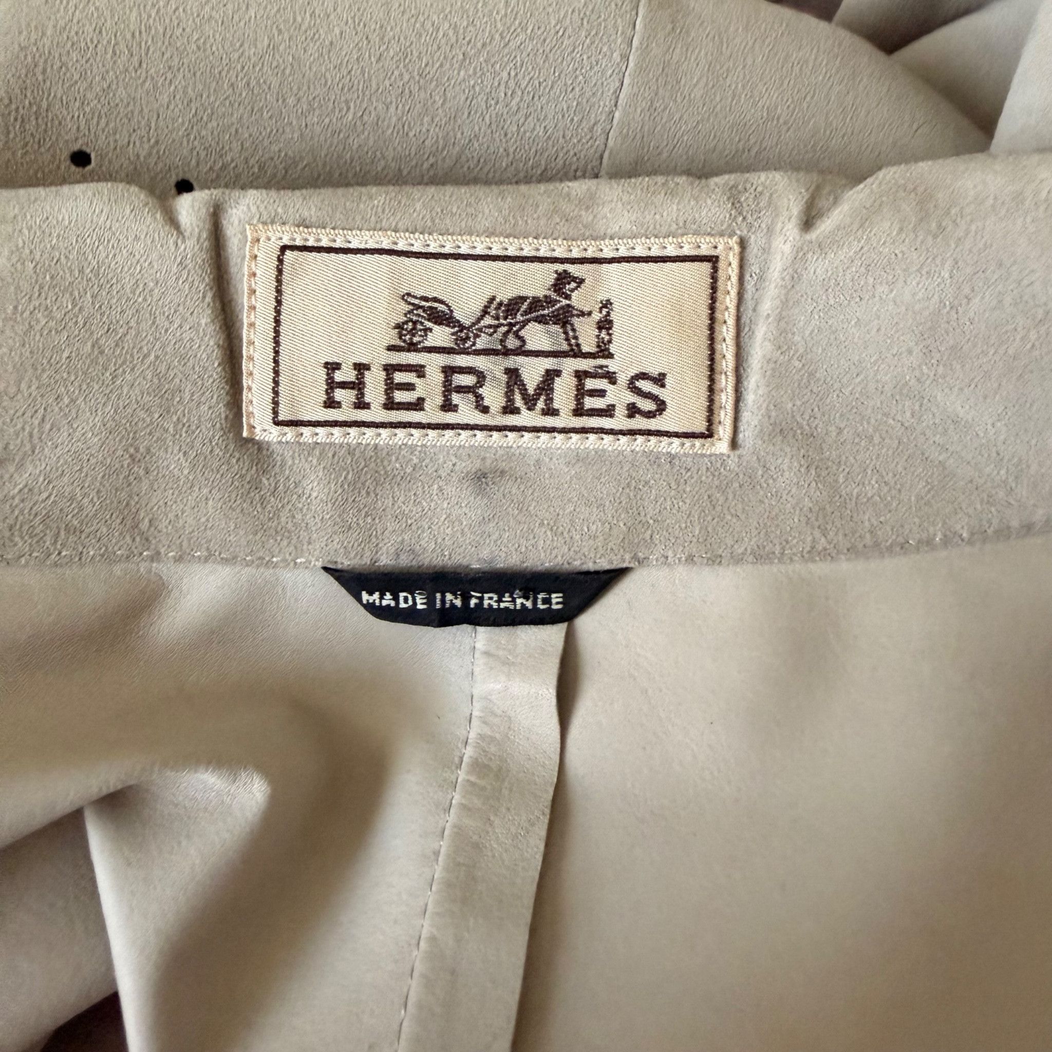 Hermes Hermès Reindeer Suede Leather Shirt (Renne) – Made in France Size US M / EU 48-50 / 2 - 4 Thumbnail