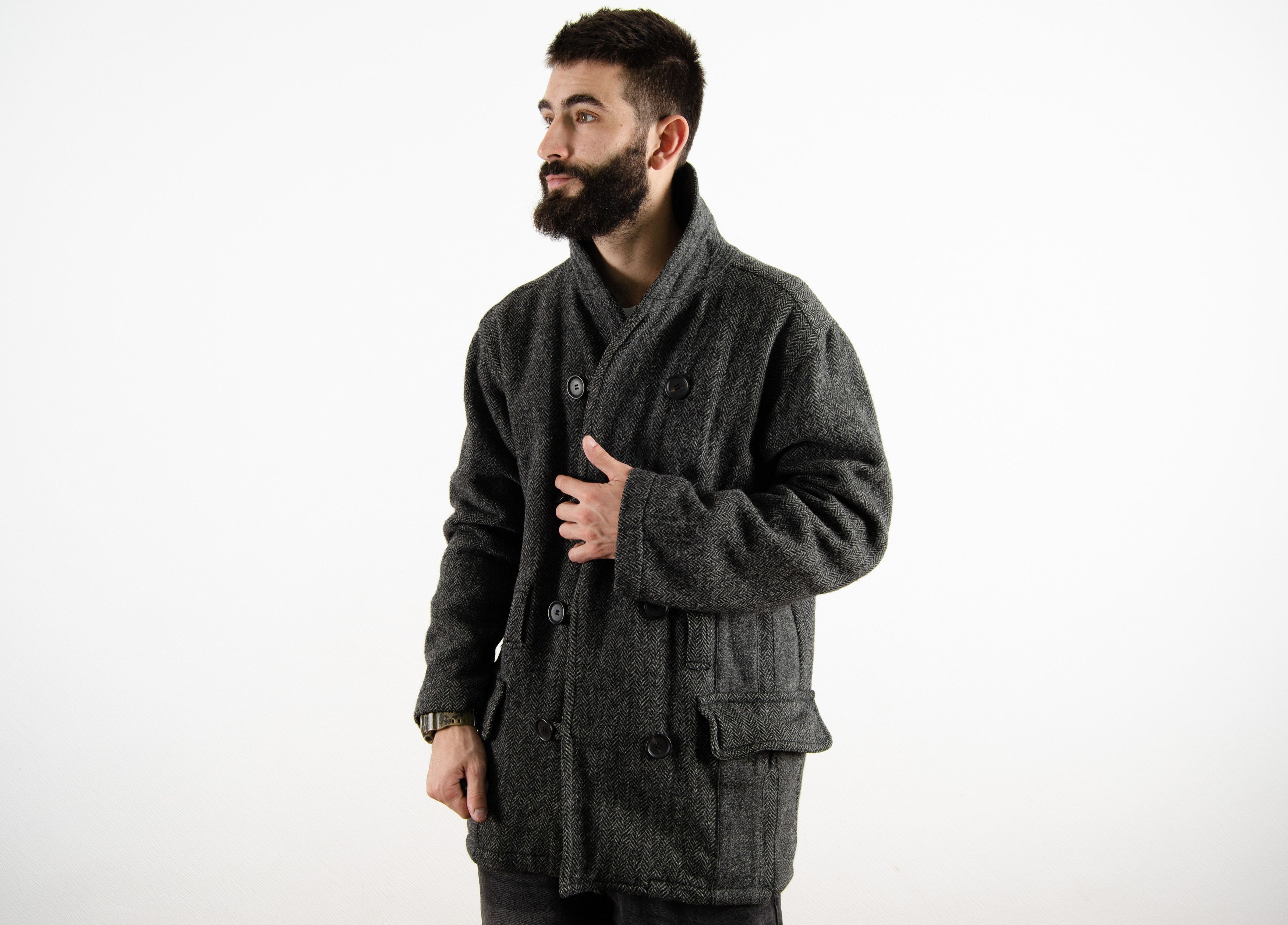Comme des Garcons Archive Comme Des Garcons Vintage Rare Wool Jacket Coat Size US L / EU 52-54 / 3 - 3 Thumbnail