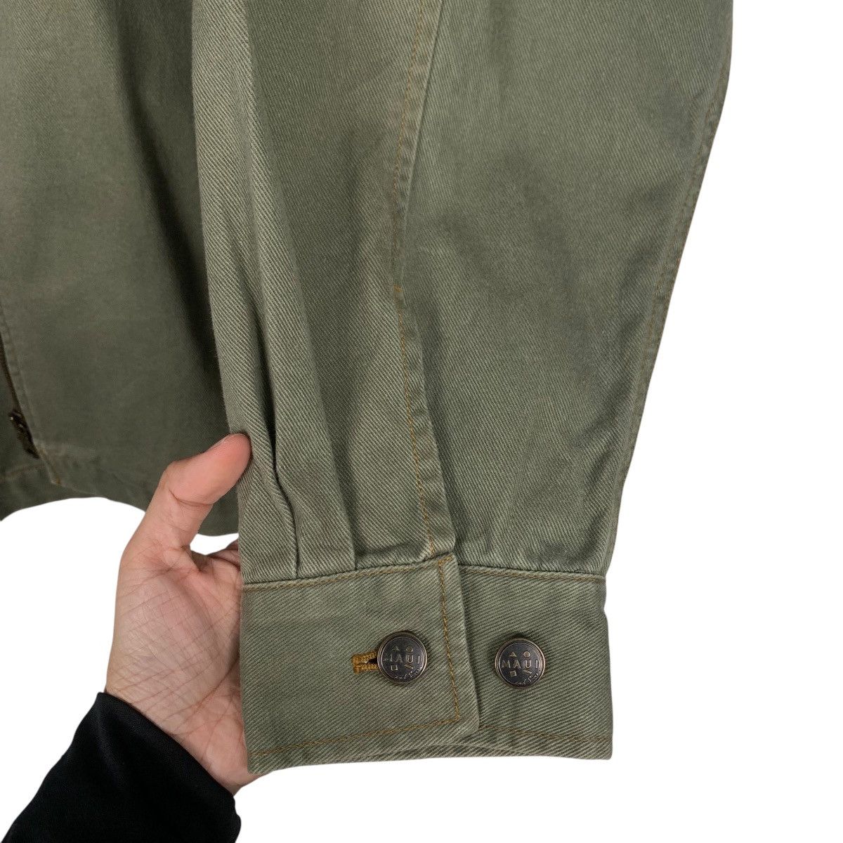 Japanese Brand MAUI And Sons Double Pocket Green Chore Jacket #1804-C16 Size US XL / EU 56 / 4 - 13 Thumbnail