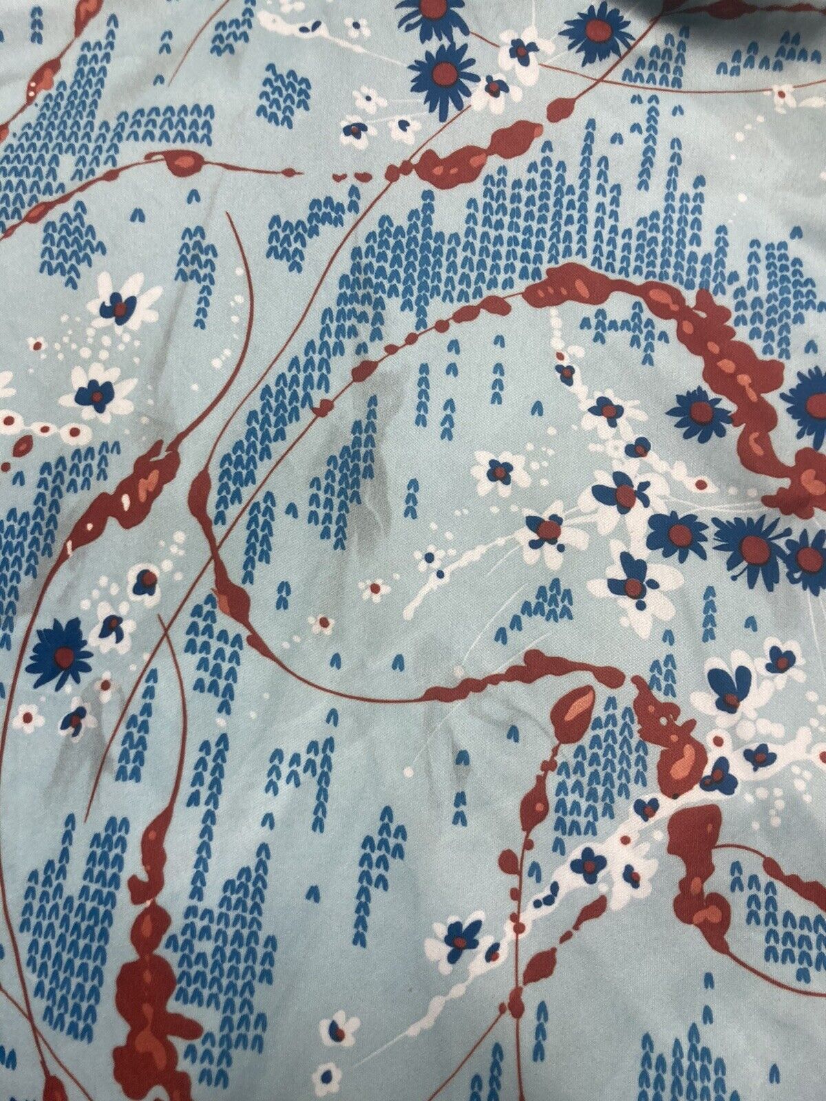 Sears × Vintage 70s sears disco shirt polyester dagger flowers women’s 40 Size L / US 10 / IT 46 - 9 Thumbnail