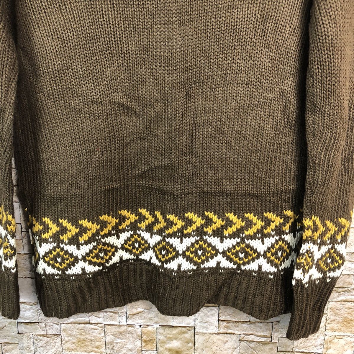 Japanese Brand 3 Can 4 on Brown Cardigan Knitwear #A863 Size US M / EU 48-50 / 2 - 13 Thumbnail