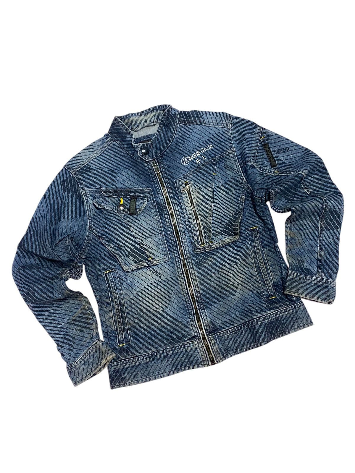 If Six Was Nine × Japanese Brand × Le Grande Bleu (L.G.B.) Y2k Tora by Toraichi biker denim jacket Size US M / EU 48-50 / 2 - 3 Thumbnail