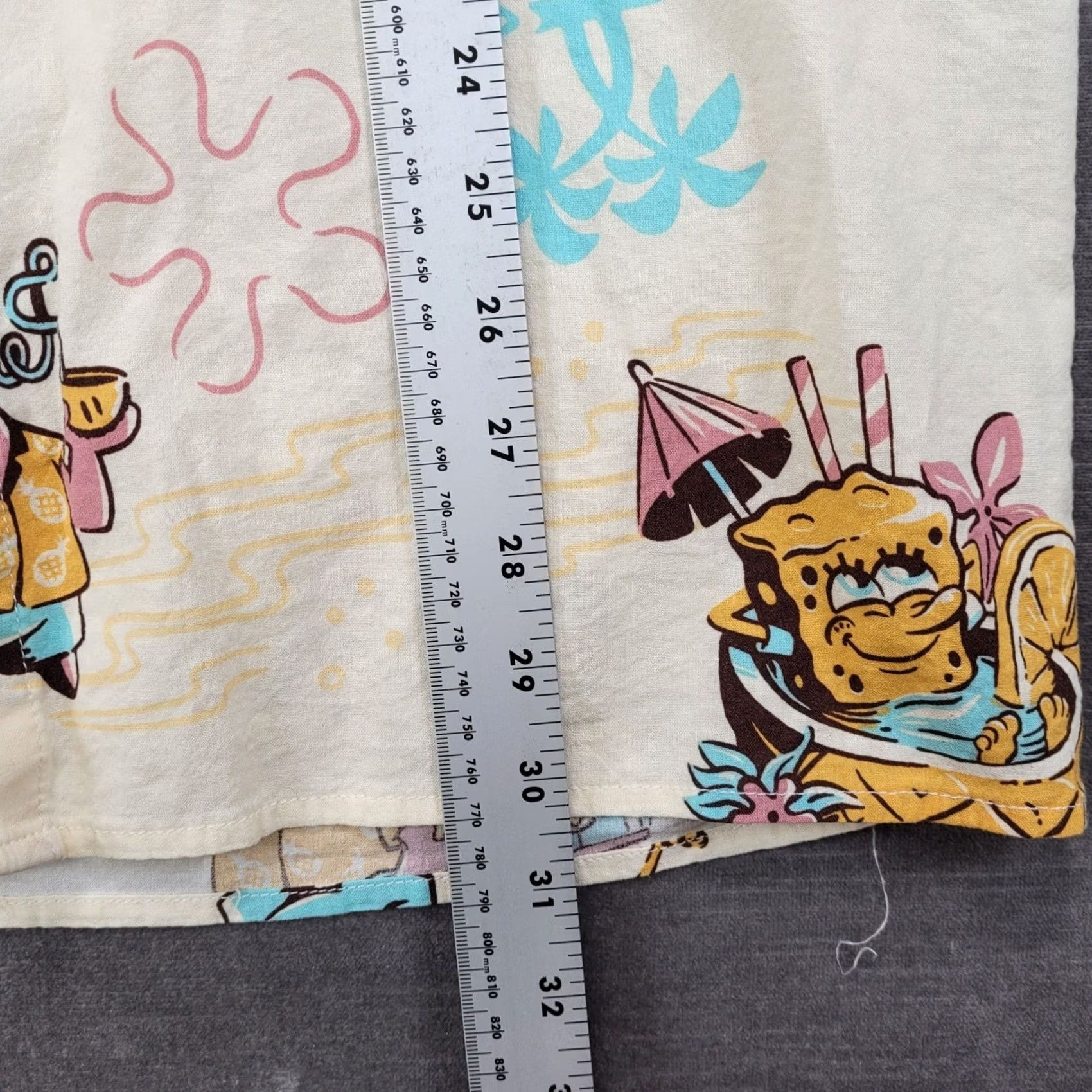 Nickelodeon Nickelodeon SpongeBob SquarePants Patrick Mens XXL Cream Hawaiian Aloha Shirt Size US XXL / EU 58 / 5 - 4 Thumbnail