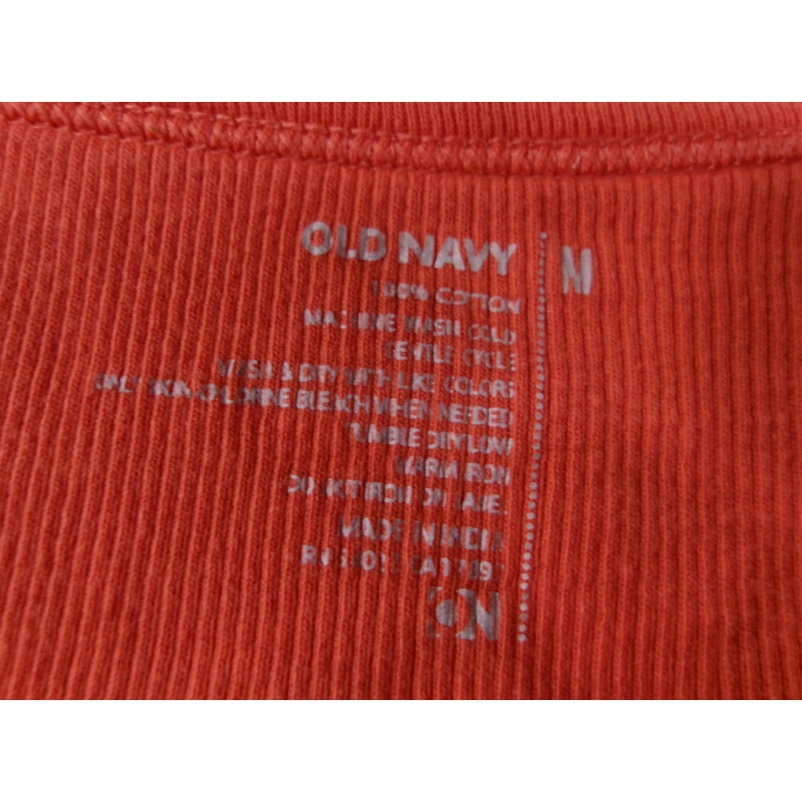 Old Navy OLD NAVY Tank Top Women Medium Orange Solid Sleeveless Basic Y2K Preppy Menswear Size M / US 6-8 / IT 42-44 - 7 Thumbnail