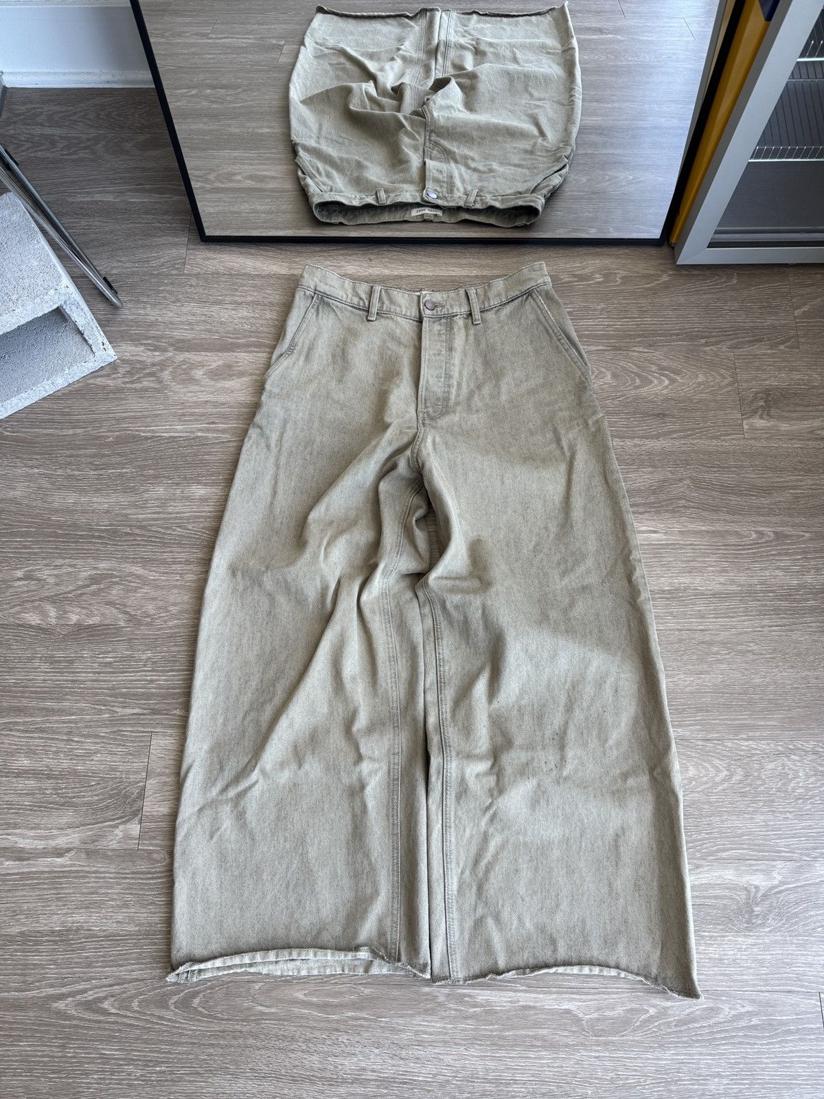 Tone Deaf Studios Tan Baggy Jean