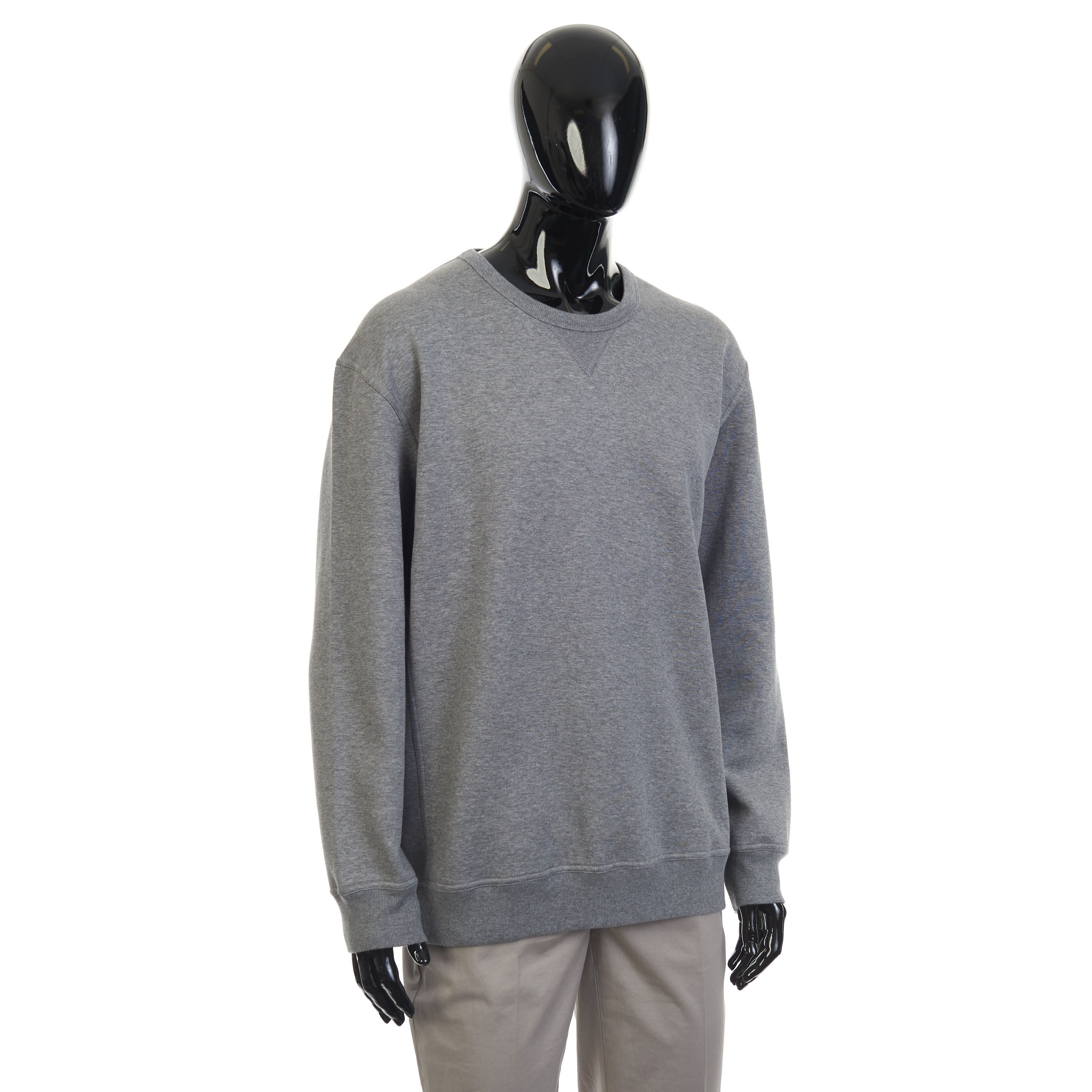 Brunello Cucinelli Gray Crewneck Sweatshirt - Cotton, Cashmere & Silk Blend Size US XL / EU 56 / 4 - 8 Thumbnail