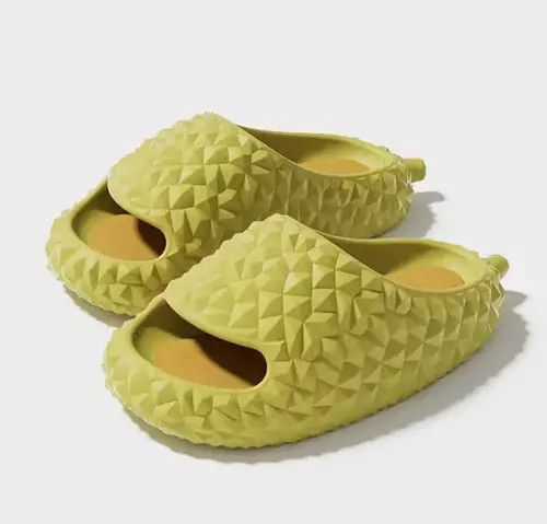 Japanese Brand Funny Durians Slippers. Size US 8 / EU 41 - 4 Thumbnail