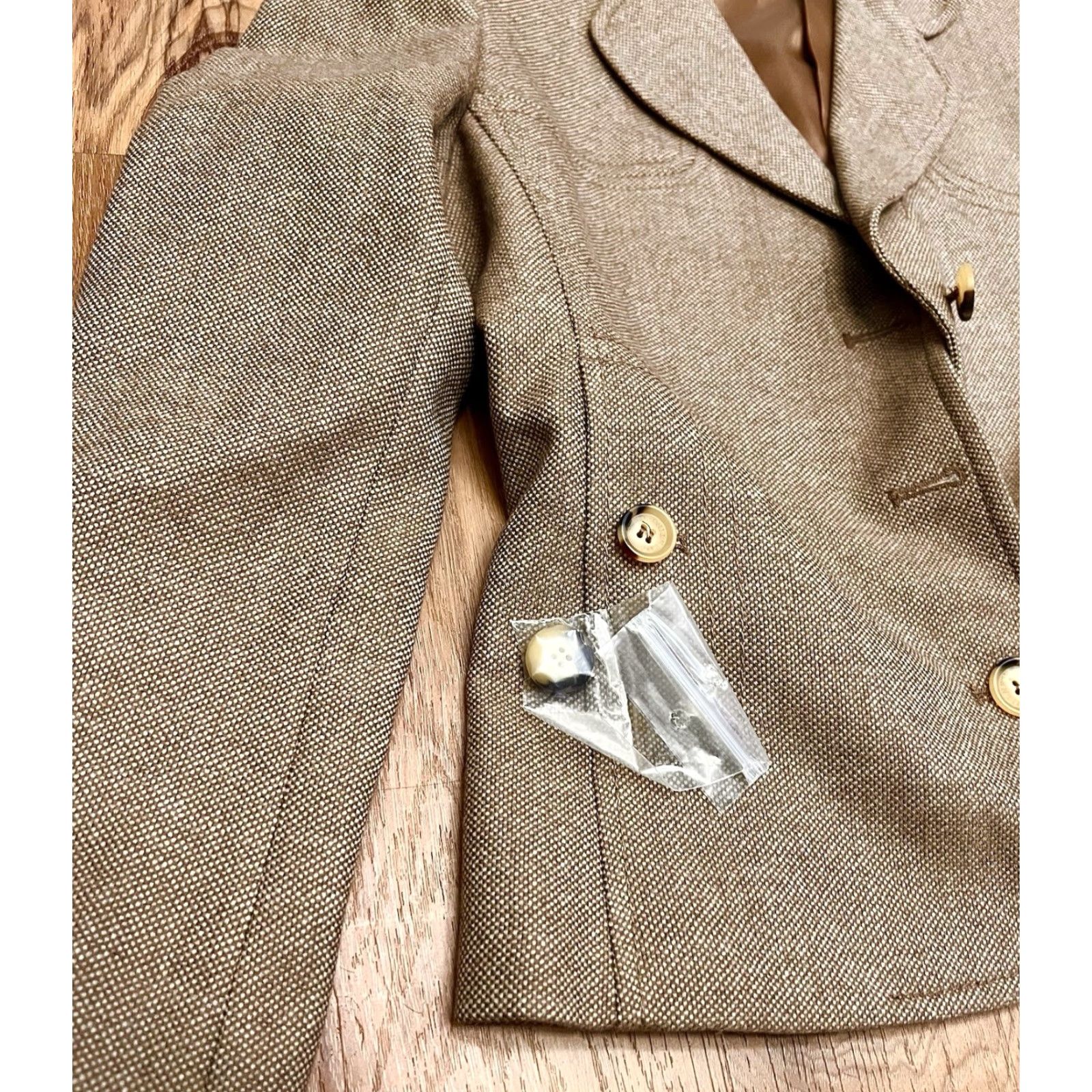 Valentino Valentino Blazer Jacket Women’s US Size 42 (Small) Tan Beige Wool Blend Lined Wool Blend Suits Jacket Size M / US 6-8 / IT 42-44 - 3 Thumbnail