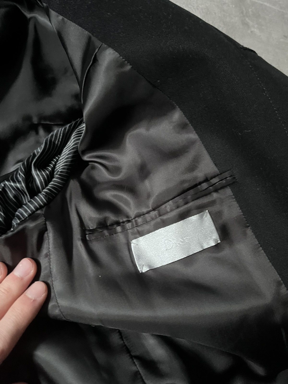 Dior velour jacket blazer archival rare black