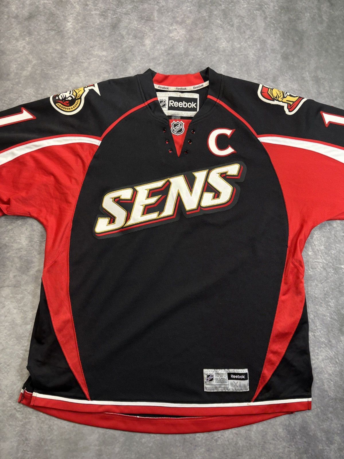 NHL 2008-2011 Ottawa Senators Jersey Sens Alfredson Black Hockey Size US XL / EU 56 / 4 - 14 Thumbnail