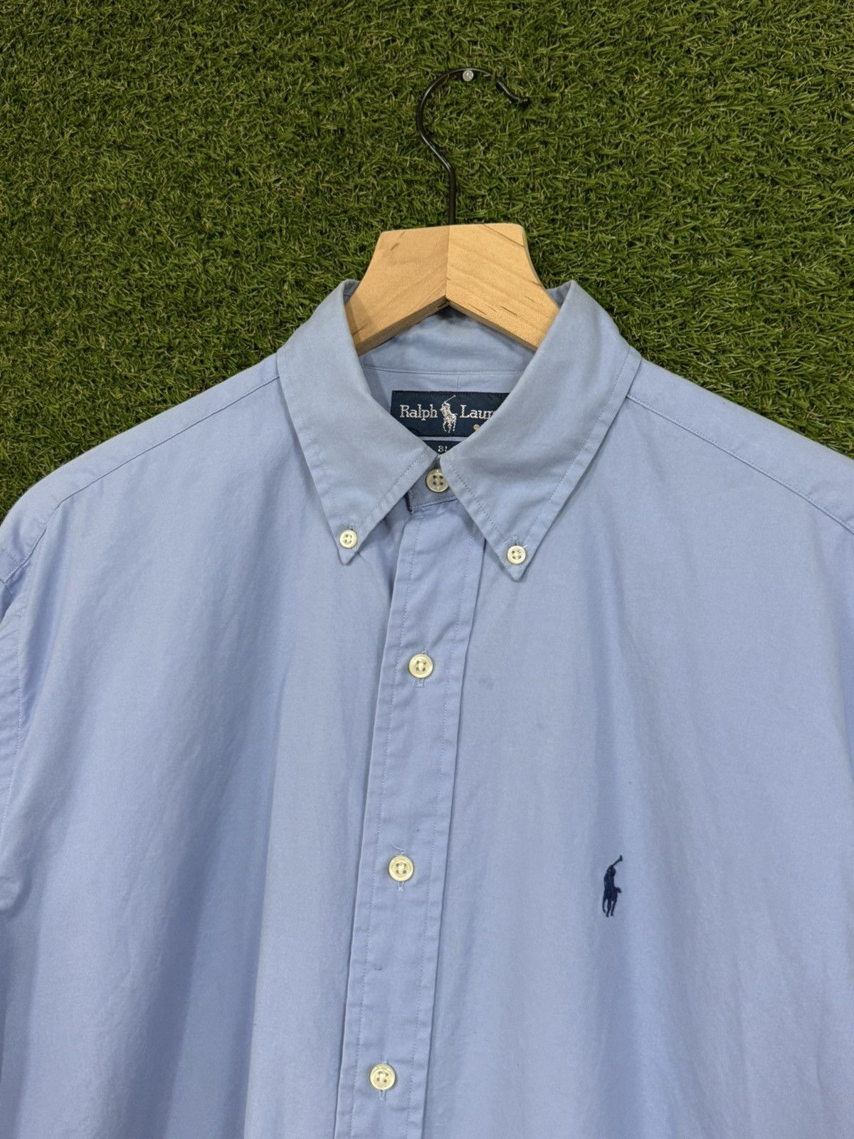 Polo Ralph Lauren Polo Ralph Lauren Blue Oxford Button Down Logo Shirt Size US M / EU 48-50 / 2 - 1 Thumbnail