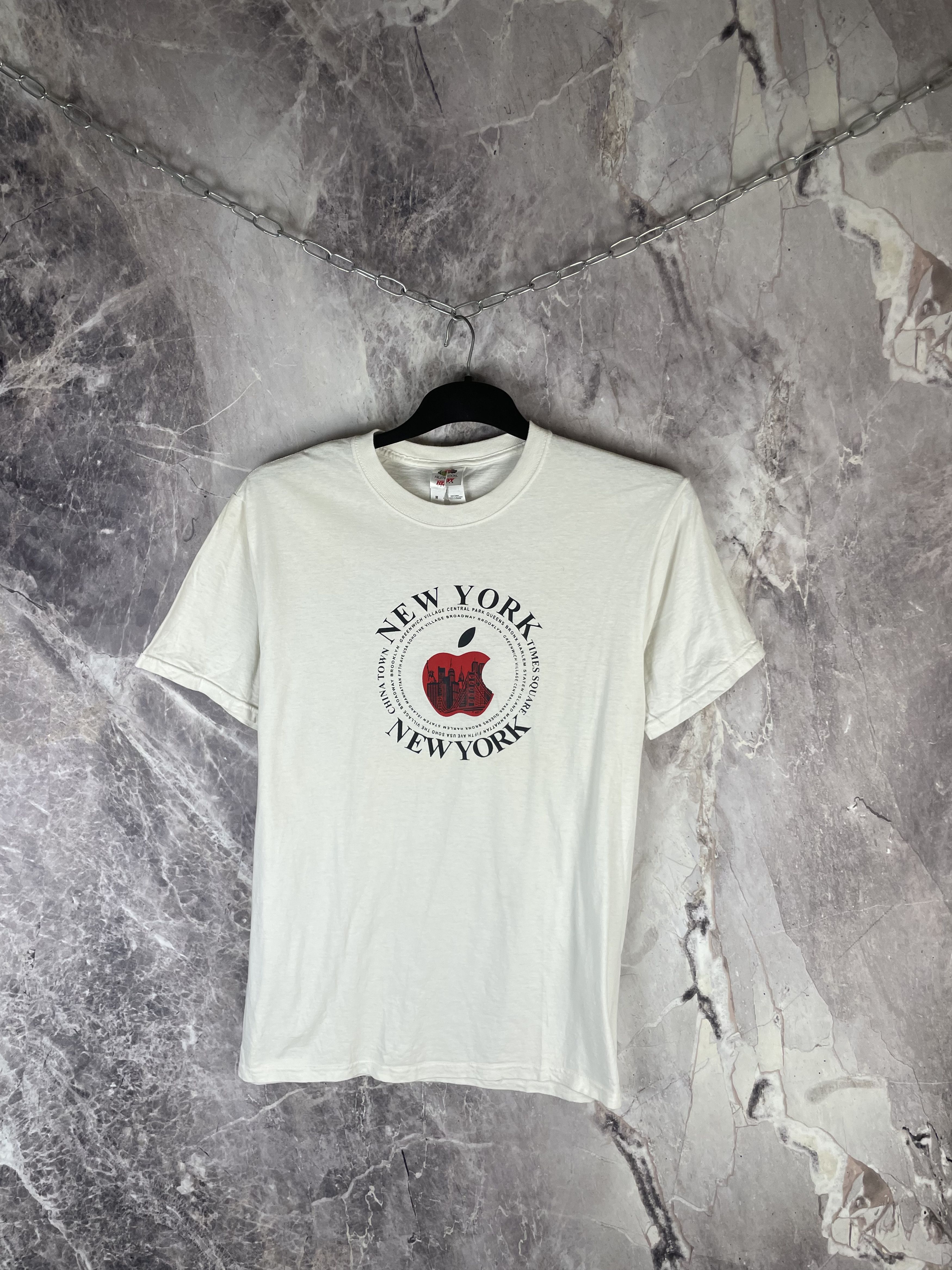 Vintage Vintage New York Apple Tee 90s Size US M / EU 48-50 / 2 - 2 Thumbnail