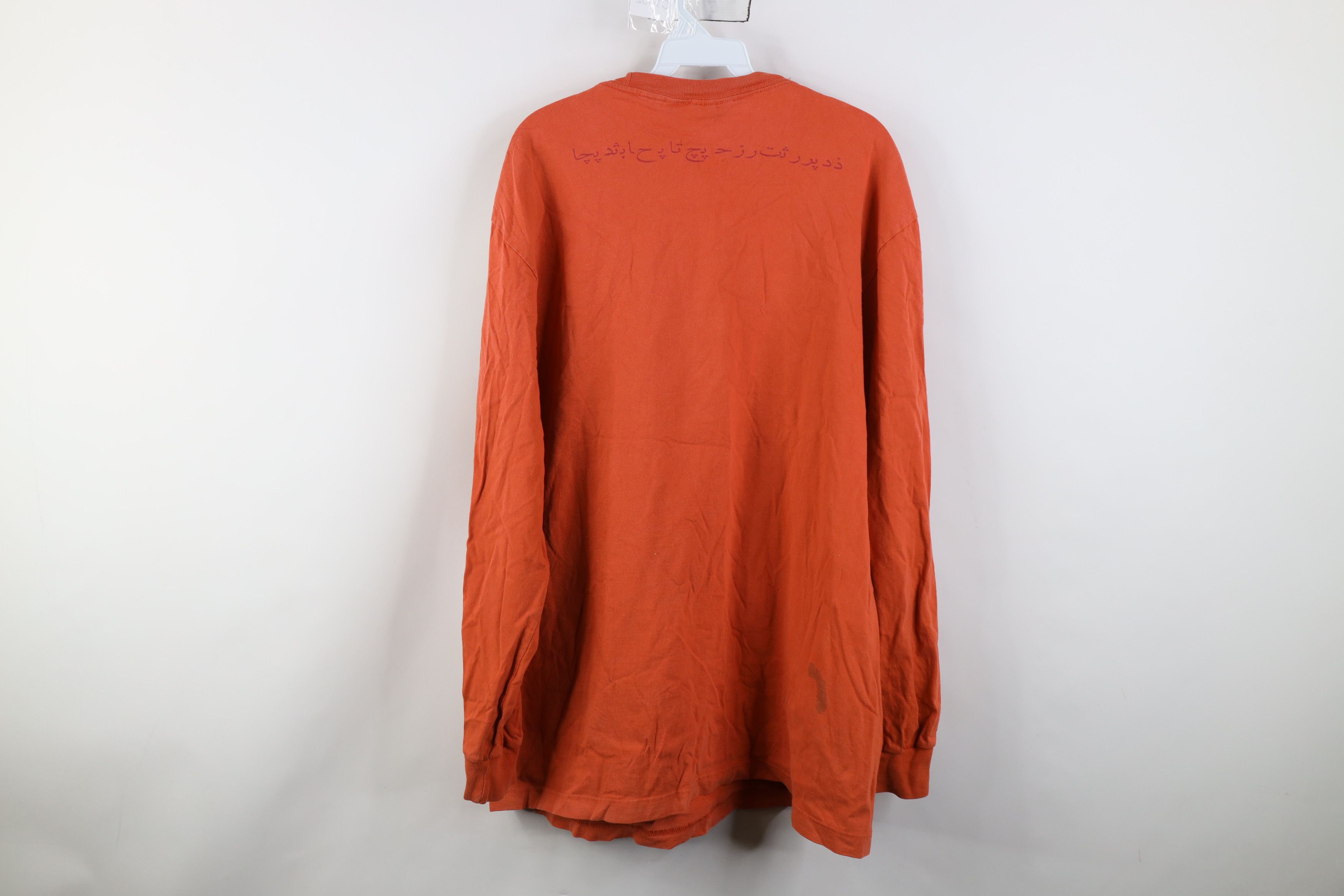 American Eagle Outfitters Vintage 90s Y2K American Eagle Long Sleeve T-Shirt Orange Size US XL / EU 56 / 4 - 13 Thumbnail