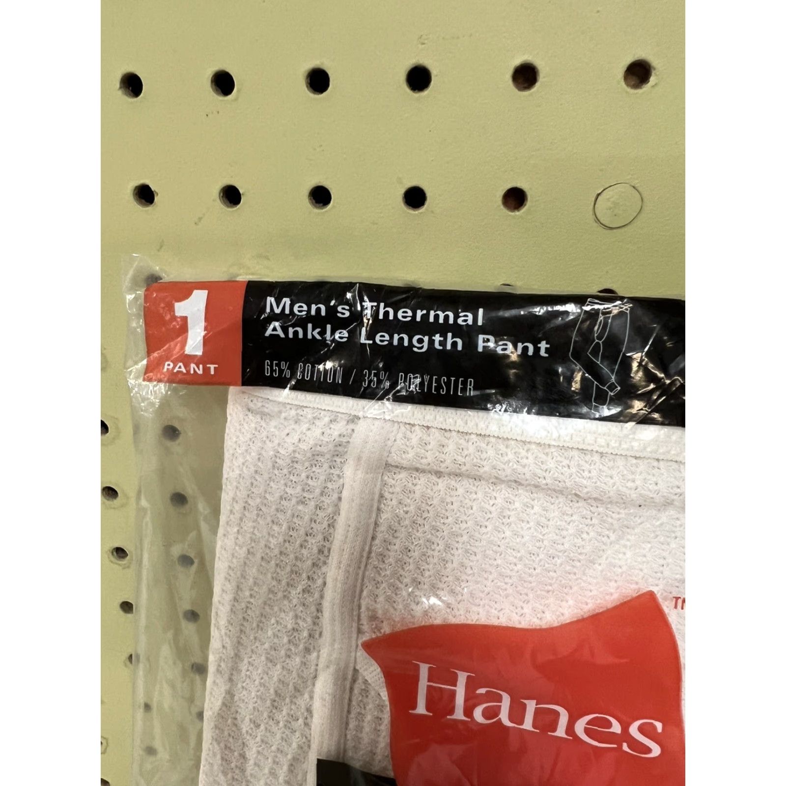 Hanes VINTAGE Hanes Thermal Ankle Pant Size L Men Regular Gray Cotton/Poly Blend 2001 NOS Pants Shoe? Size US 33 - 3 Thumbnail