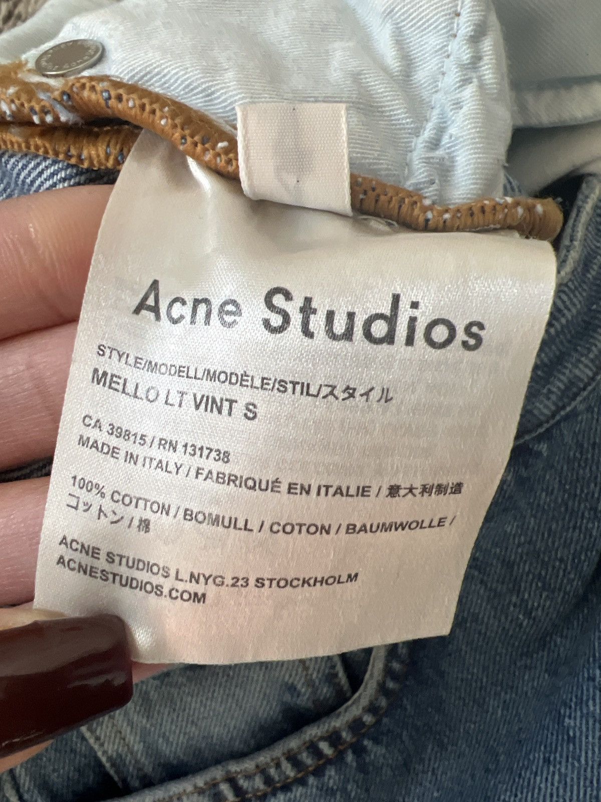 Acne Studios Acne Studios Wide Leg Jeans Size 29" - 4 Thumbnail