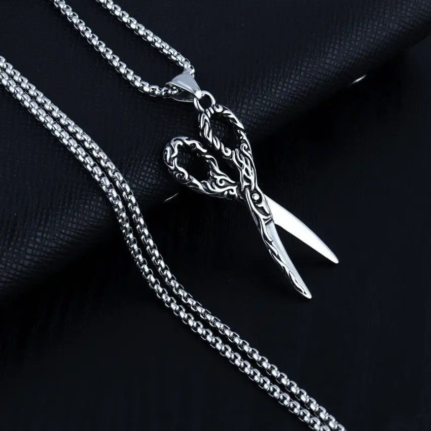 Jewelry × Vintage Vintage Hair Stylist Scissors Necklace Pendant Size ONE SIZE - 4 Thumbnail