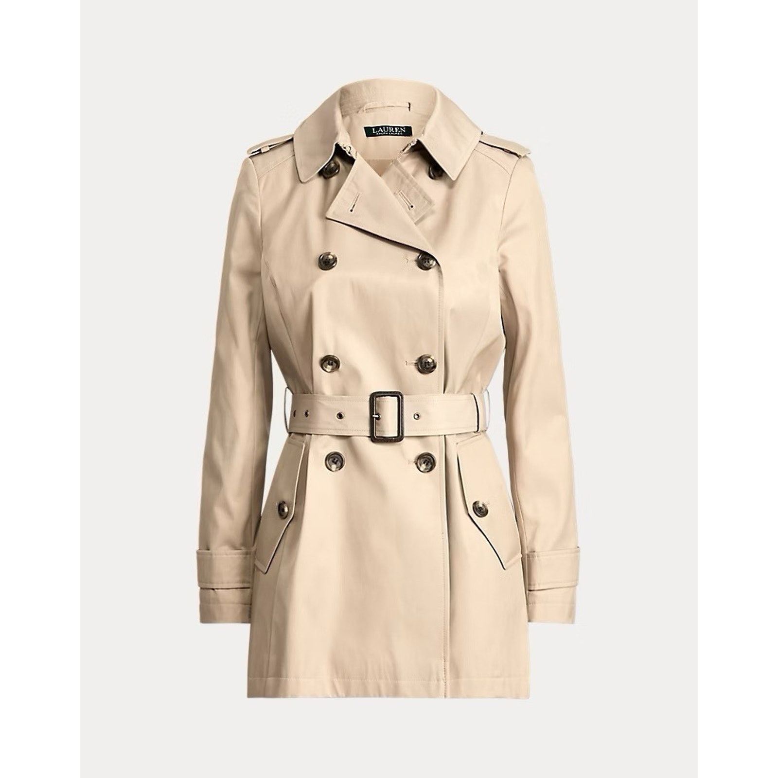 Lauren Ralph Lauren NWT Ralph Lauren Woman Double-Breasted Trench Coat beige L Size L / US 10 / IT 46 - 3 Thumbnail