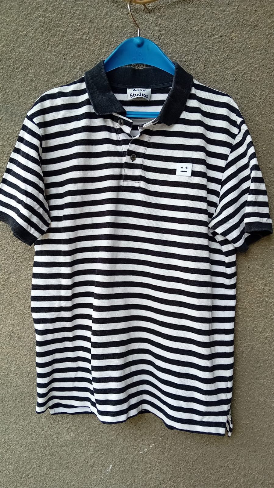 Acne Studios Acne Studios Kolby Stripes PAW16 Face Polo t-shirt sz M Size US M / EU 48-50 / 2 - 1 Thumbnail