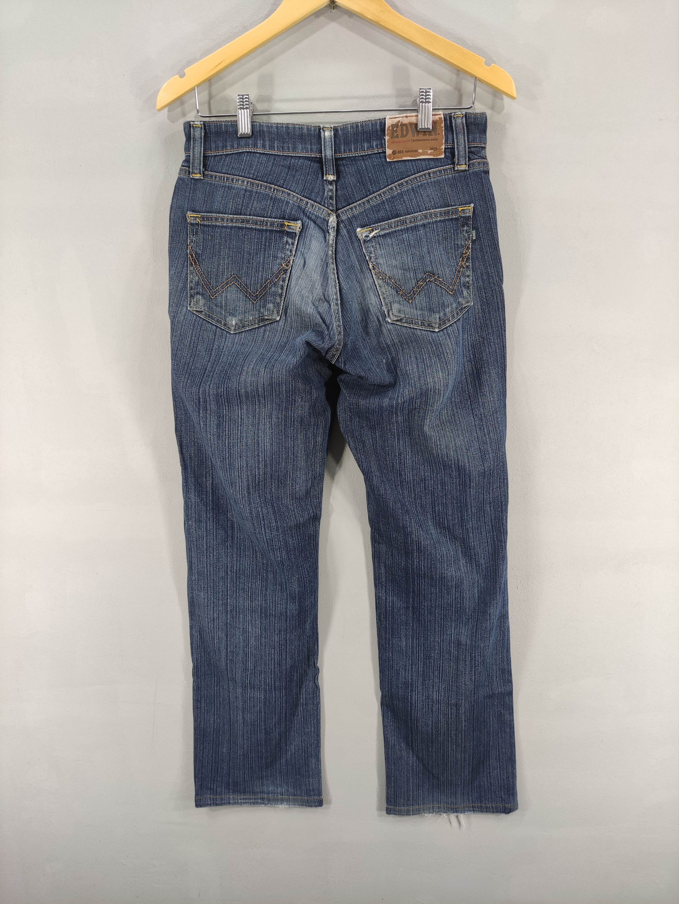 Wrangler Vintage Wrangle 403 Soft-Flex Distressed Denim Jeans Size US 30 / EU 46 - 17 Thumbnail
