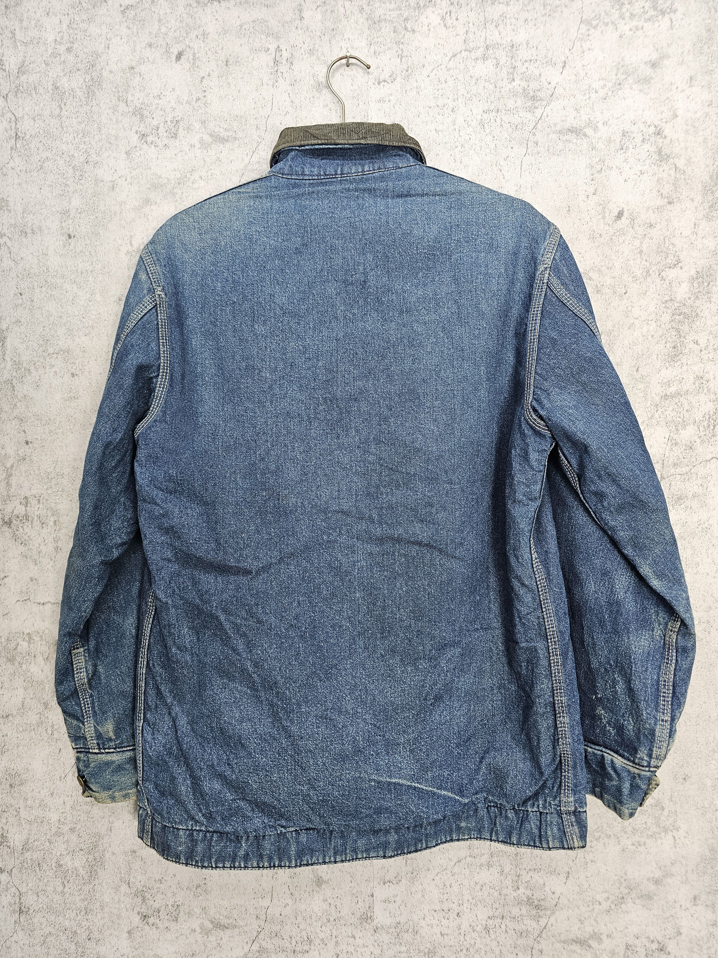 Sears Vintage 80's SEARS Work Outerwear Wool Denim Jacket J0077 Size US M / EU 48-50 / 2 - 2 Thumbnail