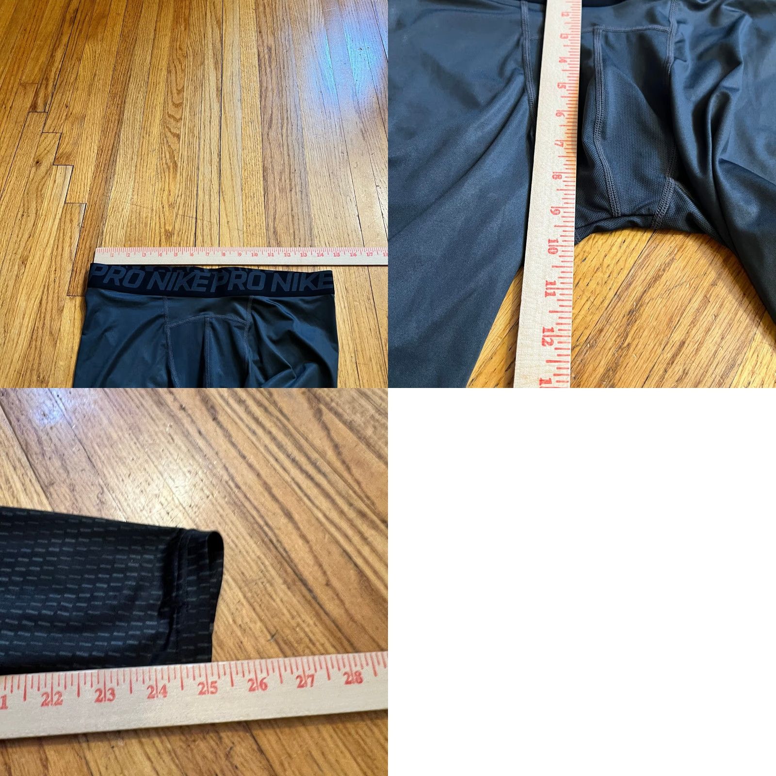 Nike Nike Pants Mens Large Pro 743019 Compression Pro Fit Black Tights Size US 33 - 8 Thumbnail