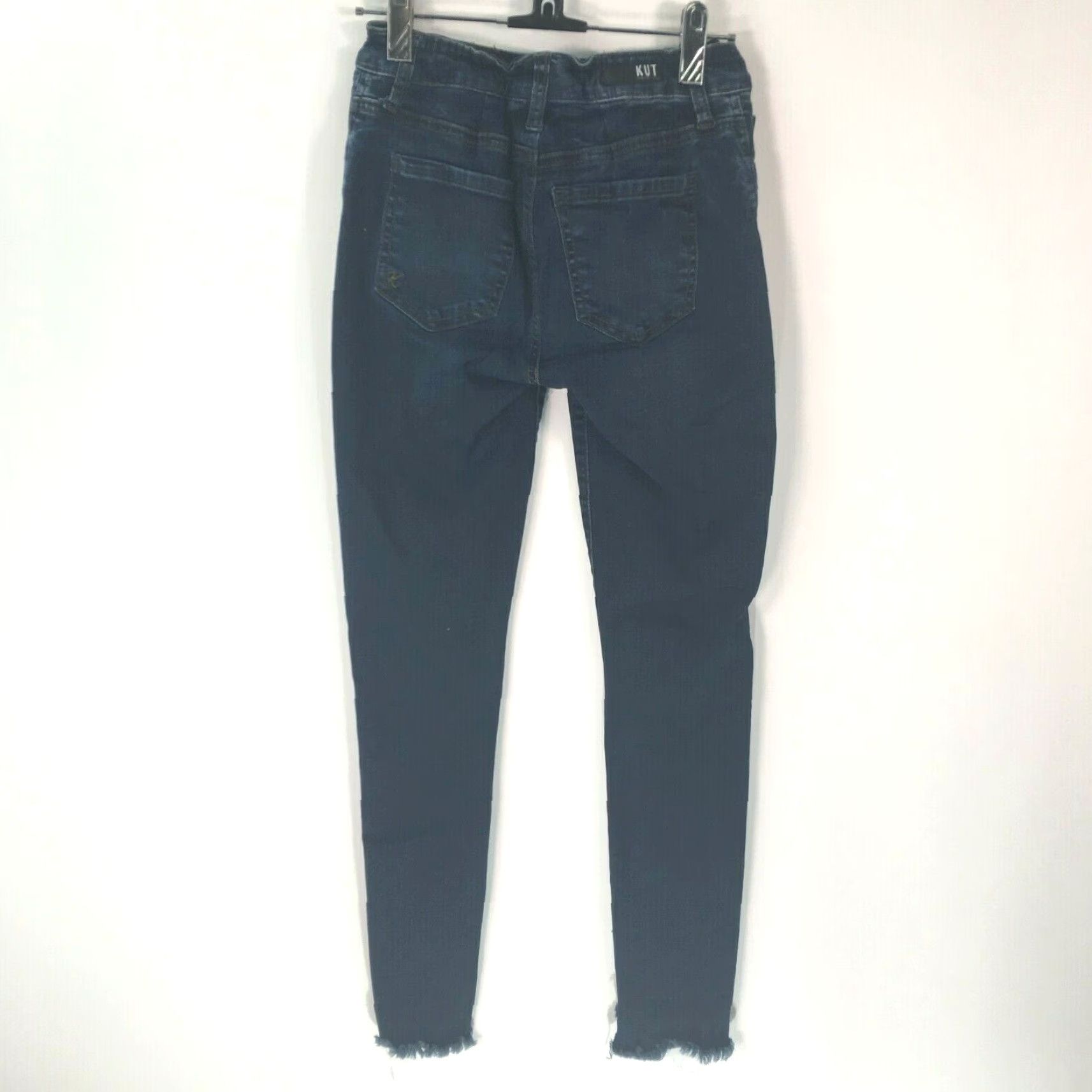 Vintage KUT from the Kloth Jeans Womens Size 0 Skinny Blue Denim 26X27 Size 25" / US 0 / IT 36 - 2 Thumbnail