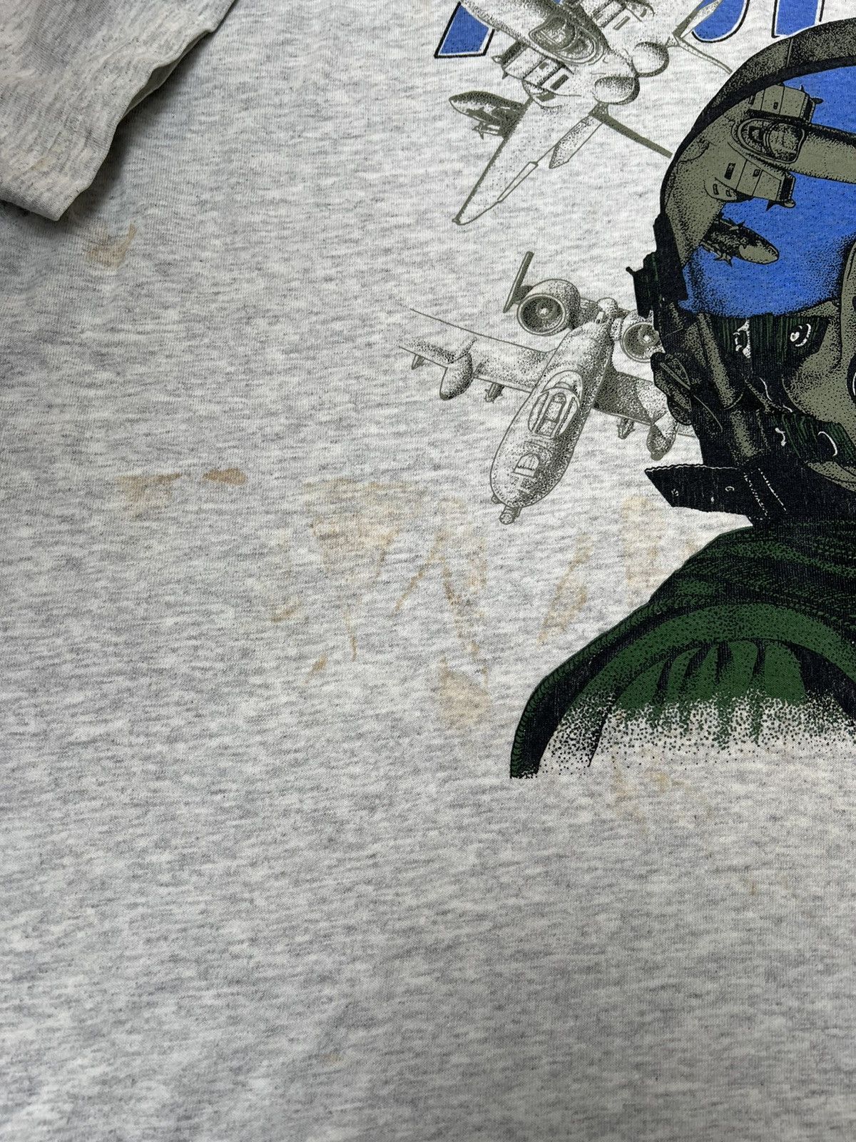 Vintage Vintage airforce pilot t shirt size XXL Size US XXL / EU 58 / 5 - 3 Thumbnail