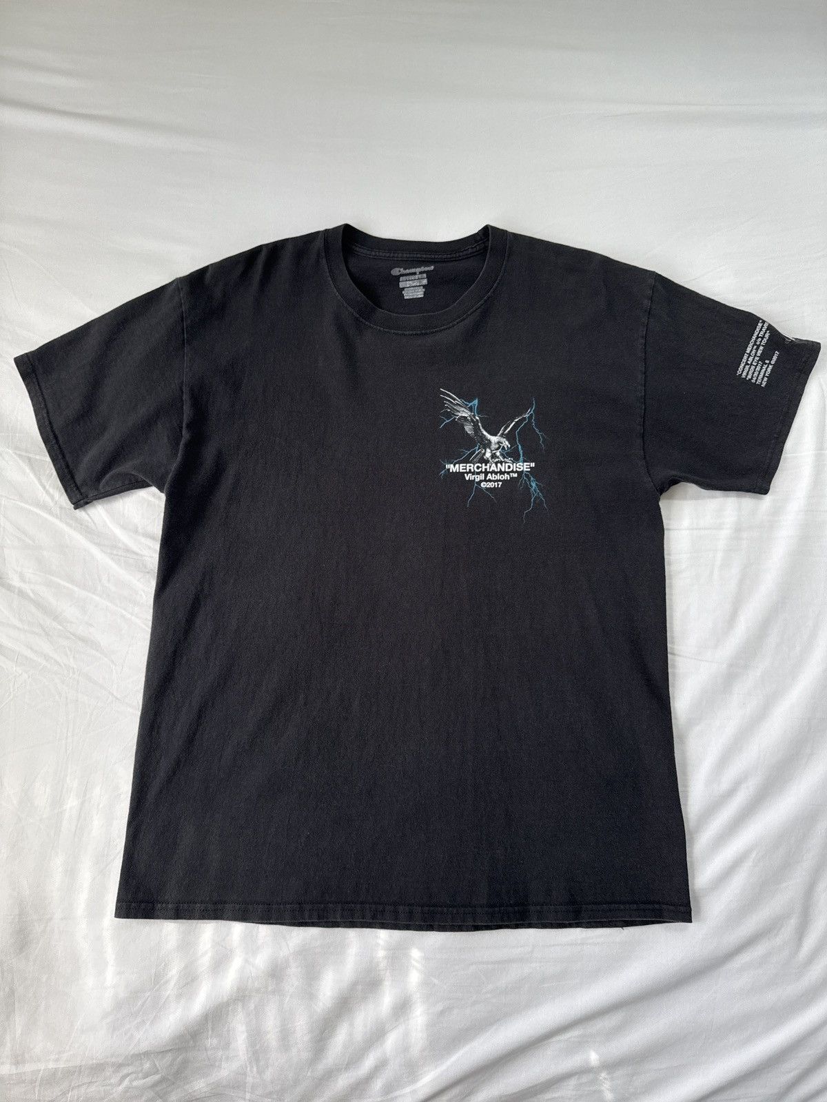 Travis Scott × Virgil Abloh Travis Scott Virgil Abloh “Merchandise” Tee Black Size US M / EU 48-50 / 2 - 2 Thumbnail