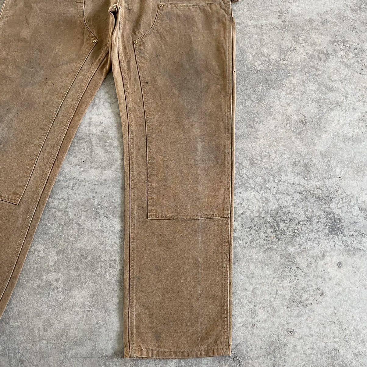 Carhartt VTG Carhartt Double Knee Faded Dirty Carpenter Work Pants Size US 35 - 6 Thumbnail