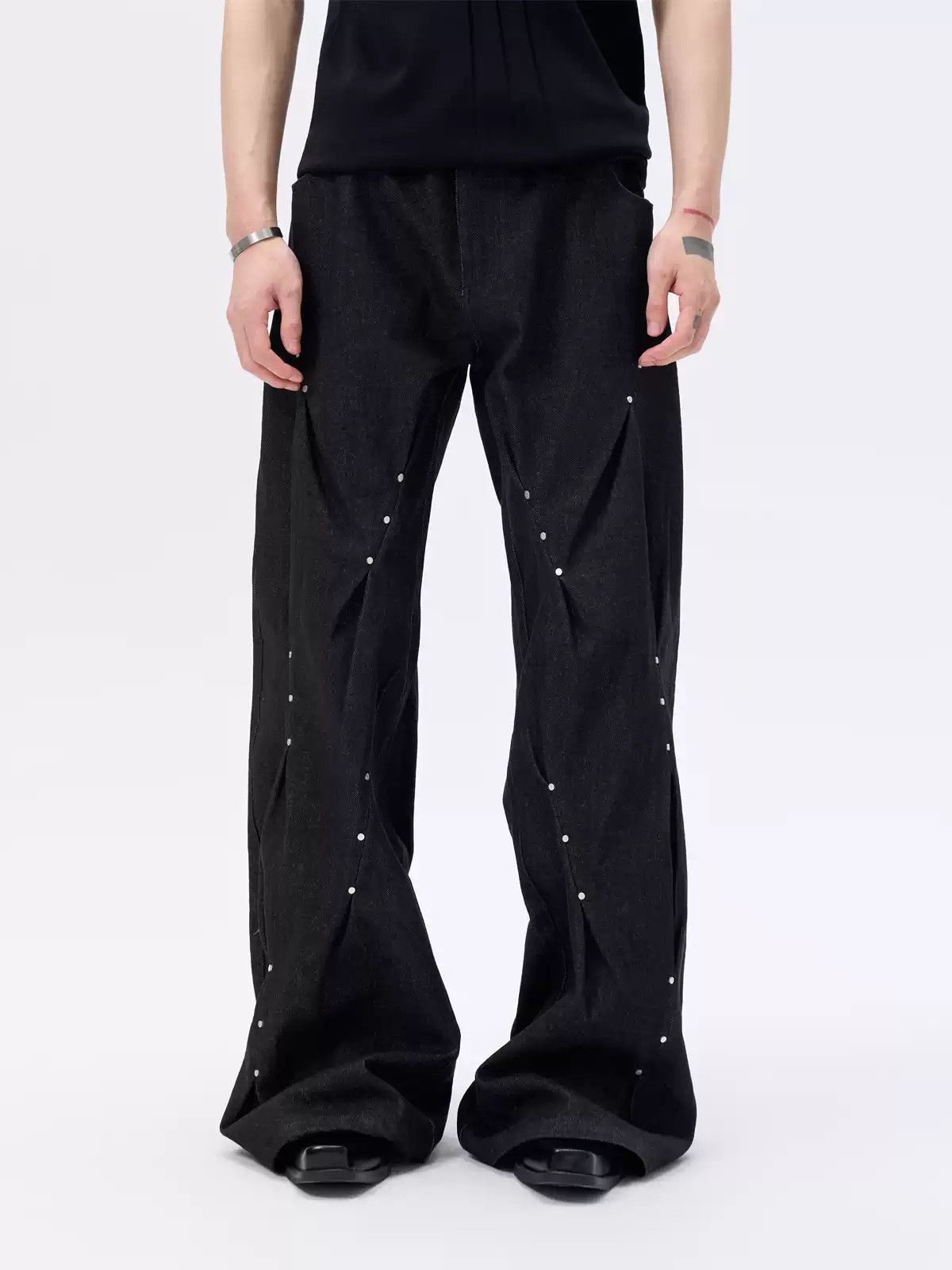 Japanese Brand Pleated Raw Jeans Size US 32 / EU 48 - 1 Thumbnail