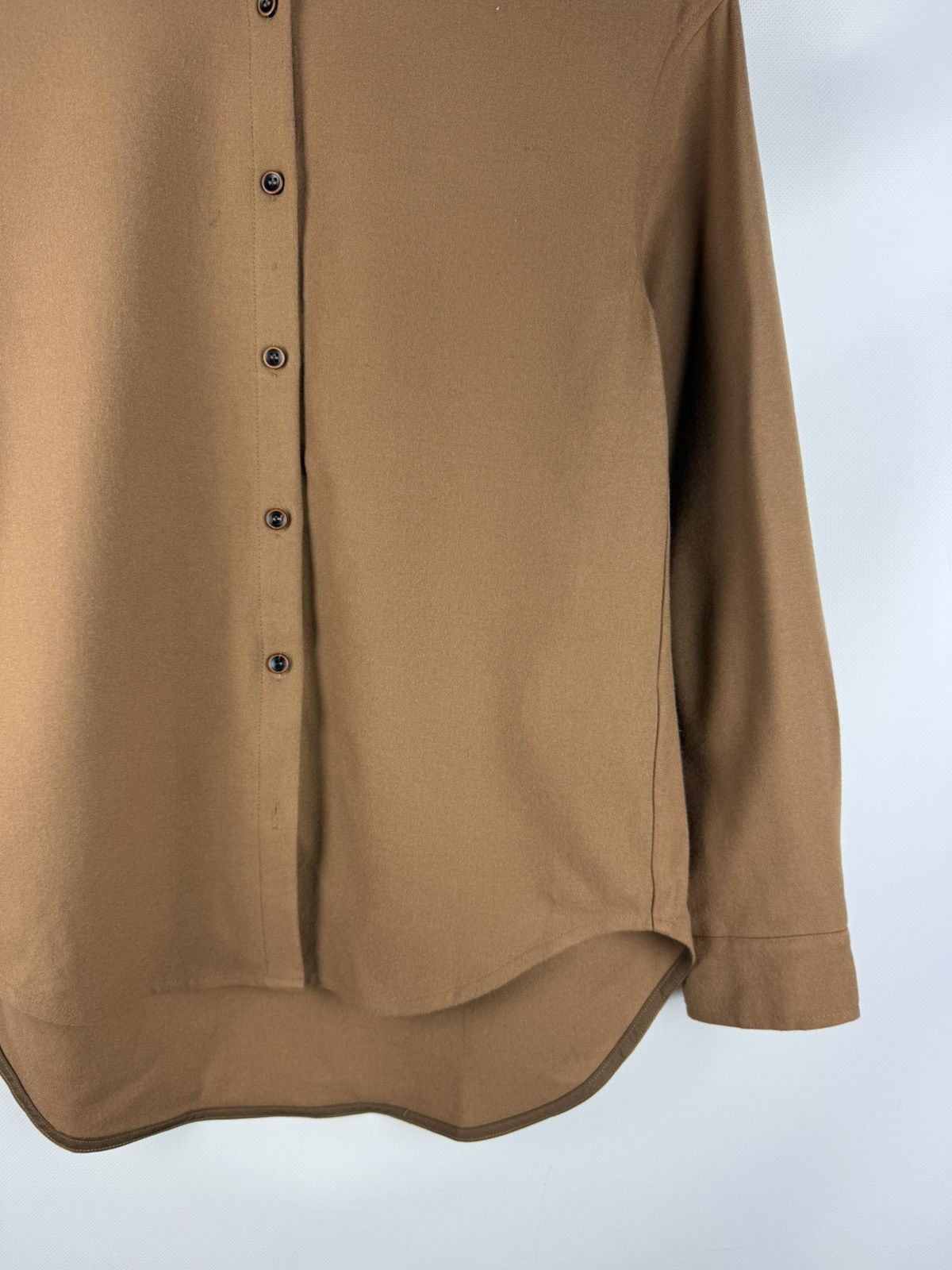 Toteme Toteme Novale Ladies Long Sleeve Wool Button Up Shirt Size S / US 4 / IT 40 - 6 Thumbnail