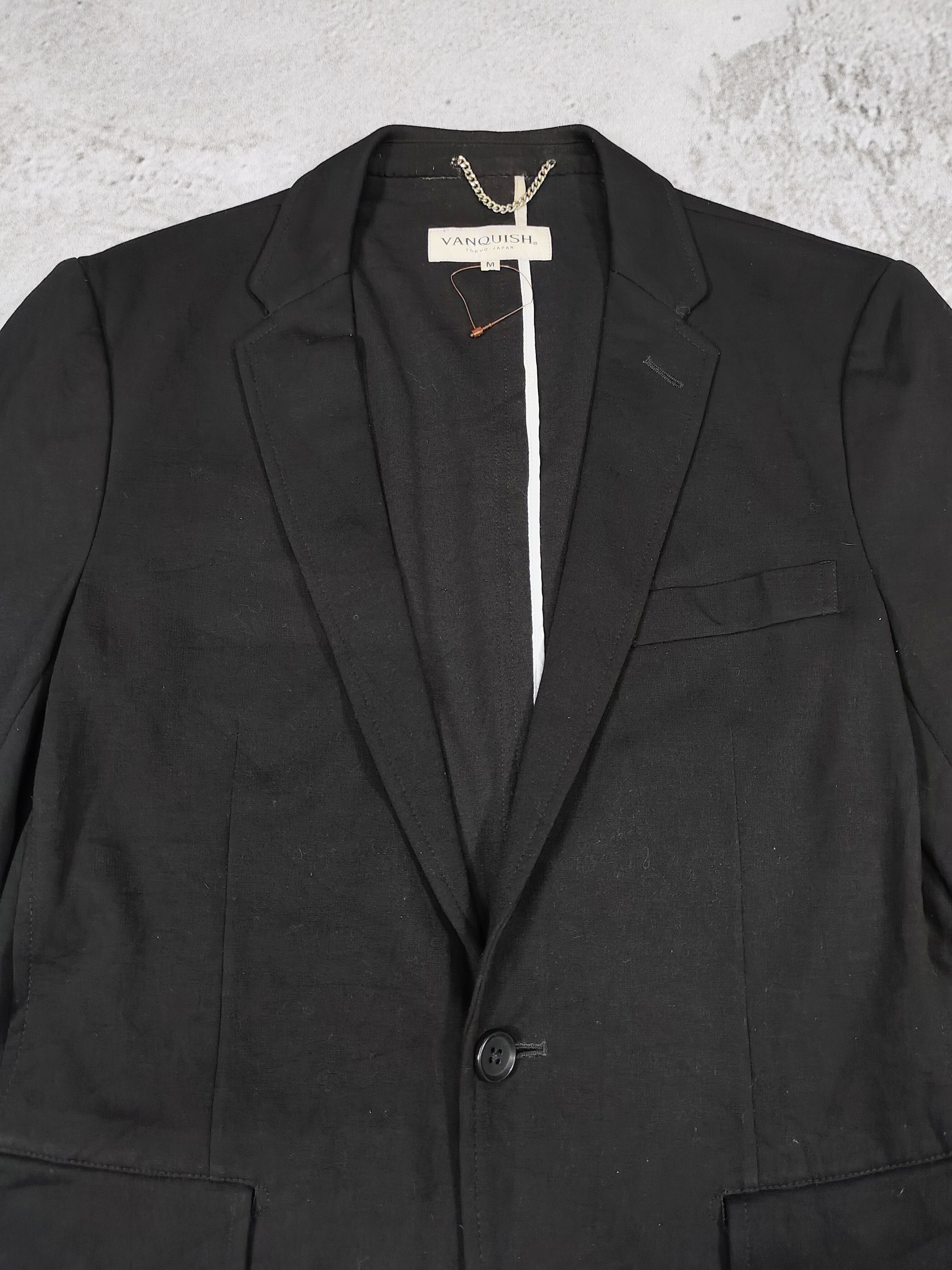 Vanquish VANQUISH Japan Sharp Minimal Tailoring Fitted Blazer Jacket Size US M / EU 48-50 / 2 - 2 Thumbnail